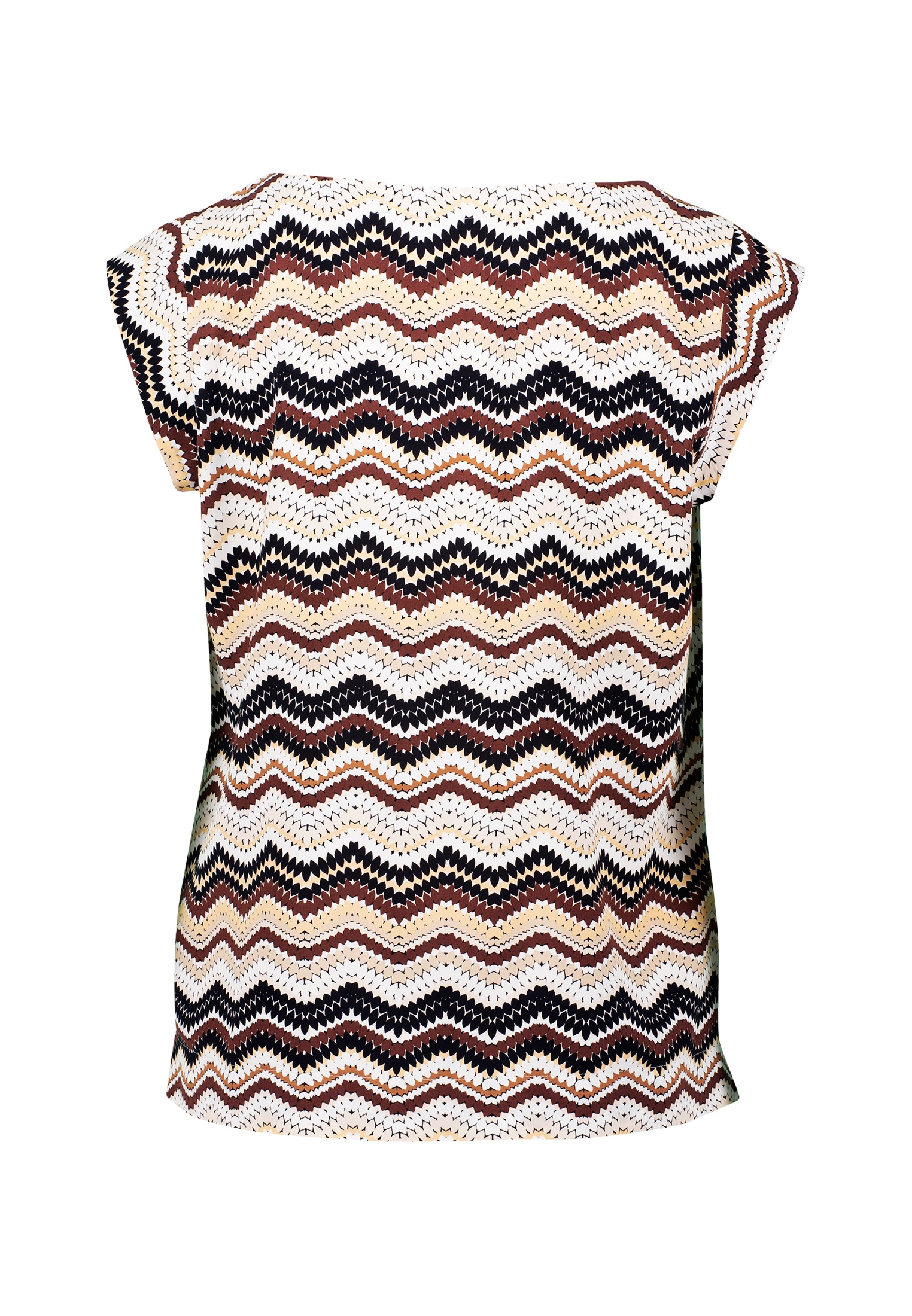 Zero Klassische Bluse »Bluse mit Zickzackmuster«