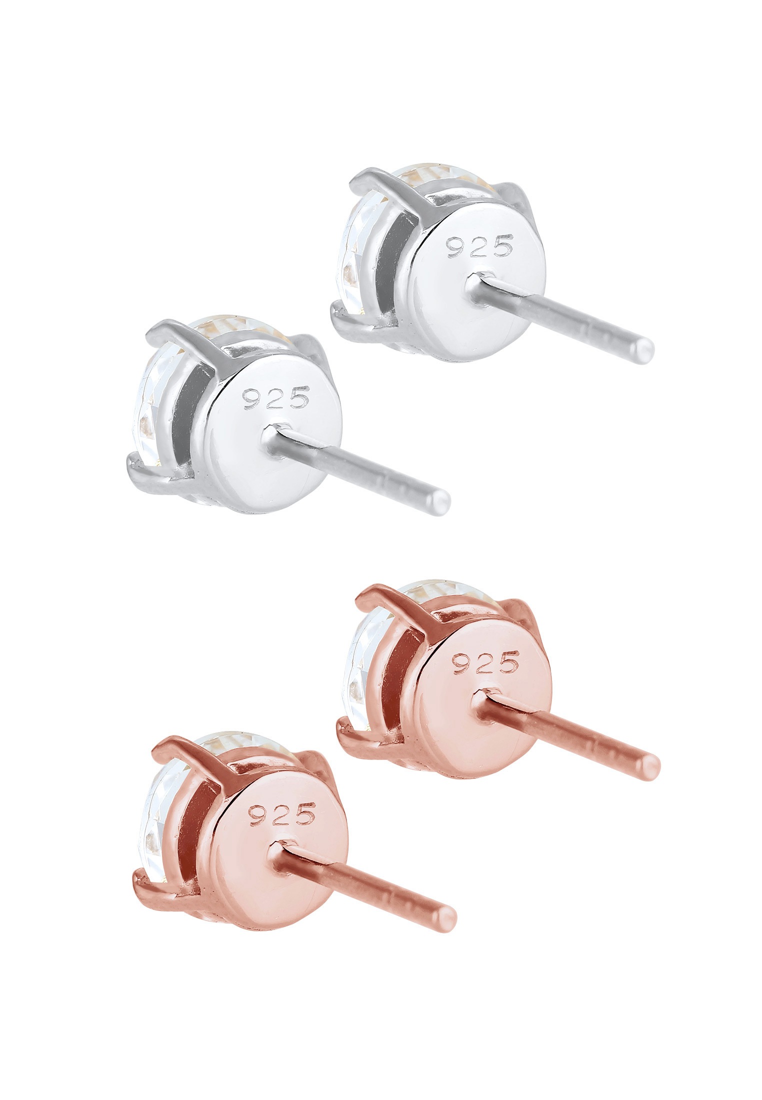 Elli Ohrstecker-Set »Ohrringe Ohrstecker Glas Kristalle 2er Set 925 Sterling Silber«