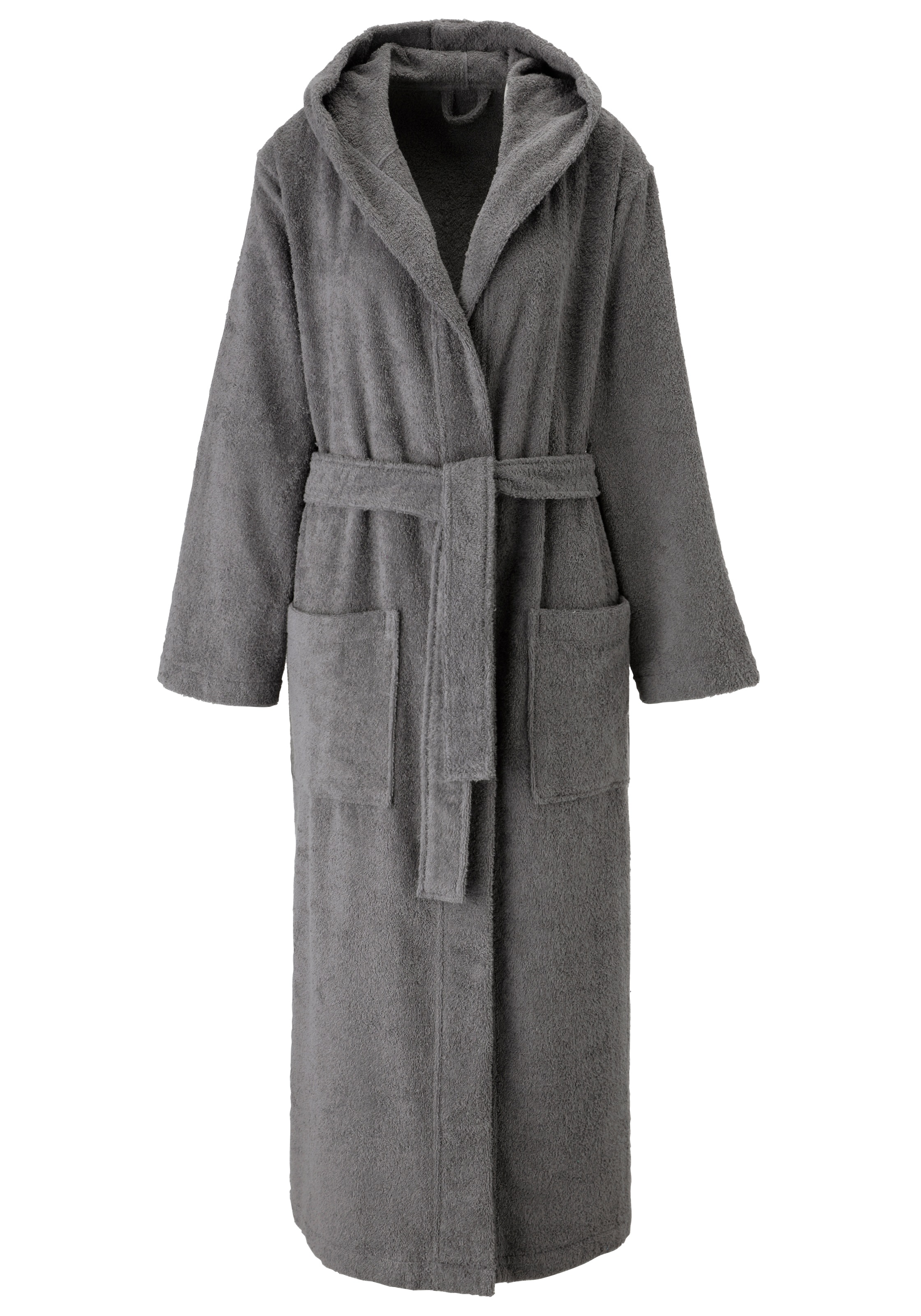 Bruno Banani Unisex-Bademantel »Robby, ideal für Sauna & Spa, Standardlänge & Überlänge« 1 Stk. Damen & Herren Bademäntel, Baumwolle, mit Taschen, Sauna, XS-3XL