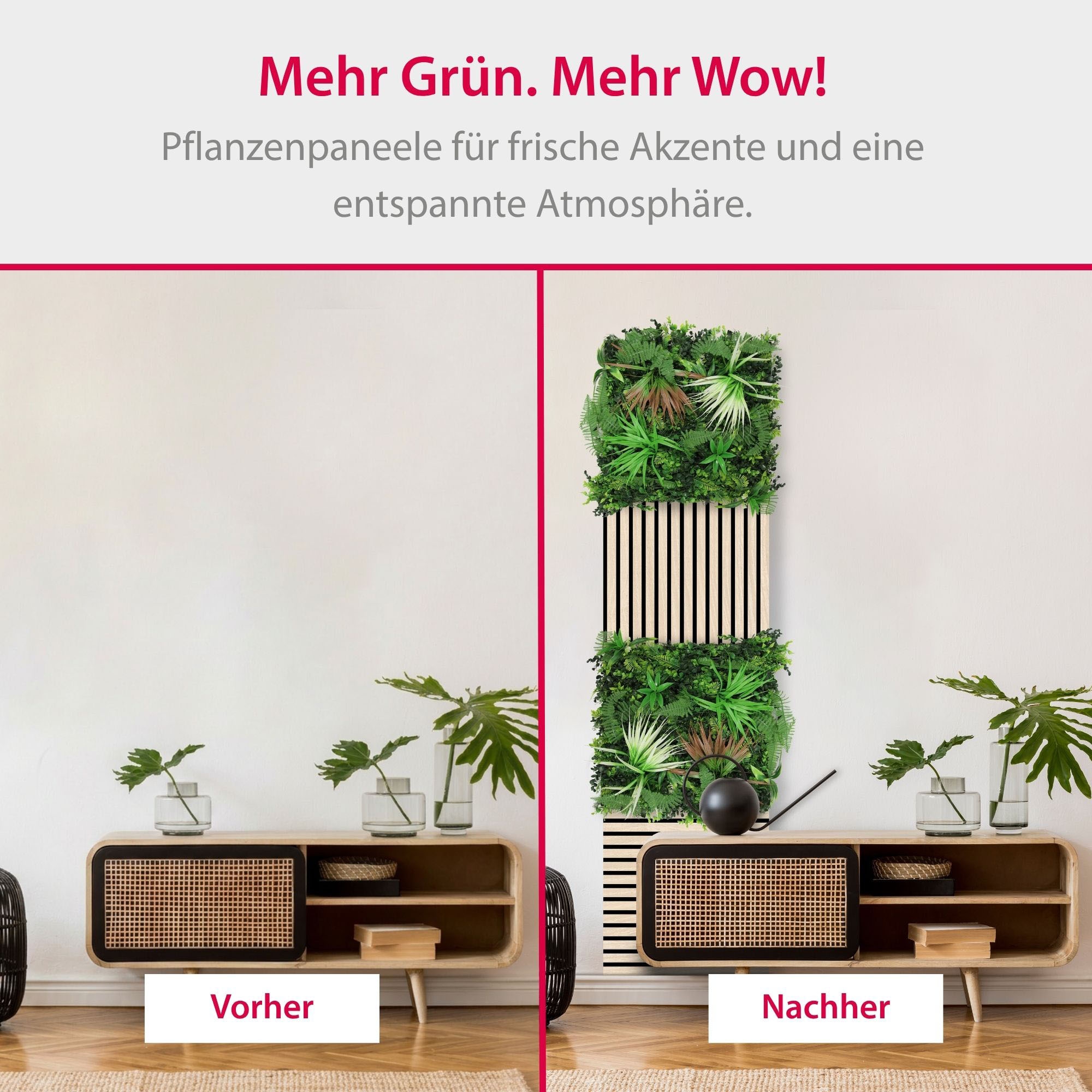 Architects Paper Wandpaneel »A.S. Création Modular Wall Wandpaneel Pflanzenoptik« 1 tlg. Kunstpflanzen auf rPET-Filz für farbstarke botanische 3D-Wände