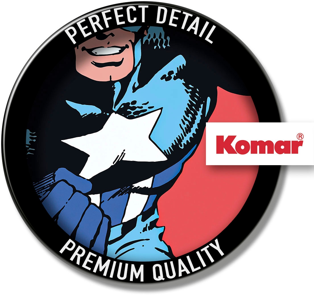 Komar Wandtattoo »selbstklebendes Vlies, Marvel PowerUp Captain America, Gr. 125x125 cm«, (1 St.), rund und selbstklebend