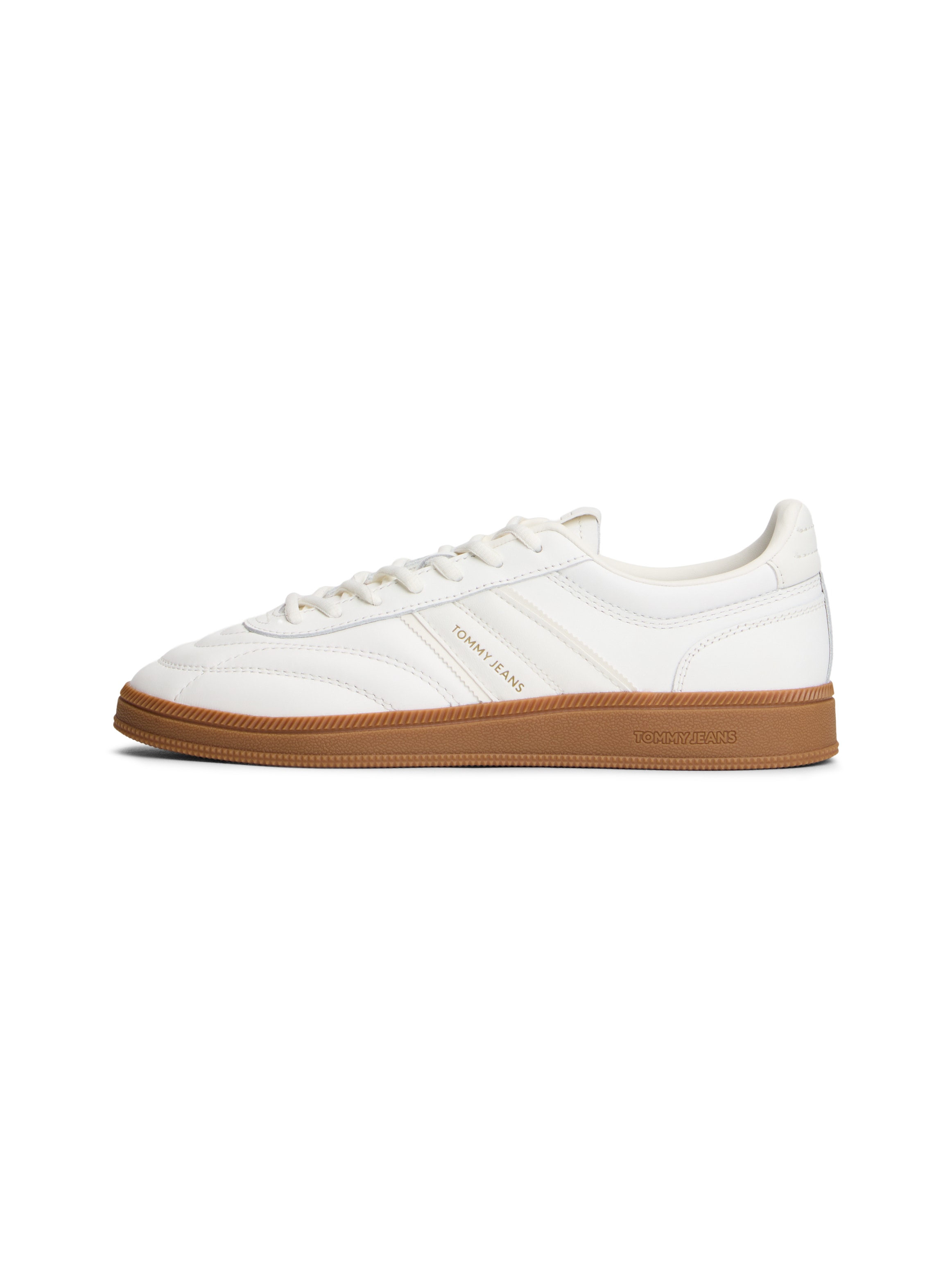 Tommy Jeans Keilsneaker »THE GREENWICH EDGE LEATHER«  Freizeitschuh, Halbschuh, Schnürschuh mit Ziersteppung