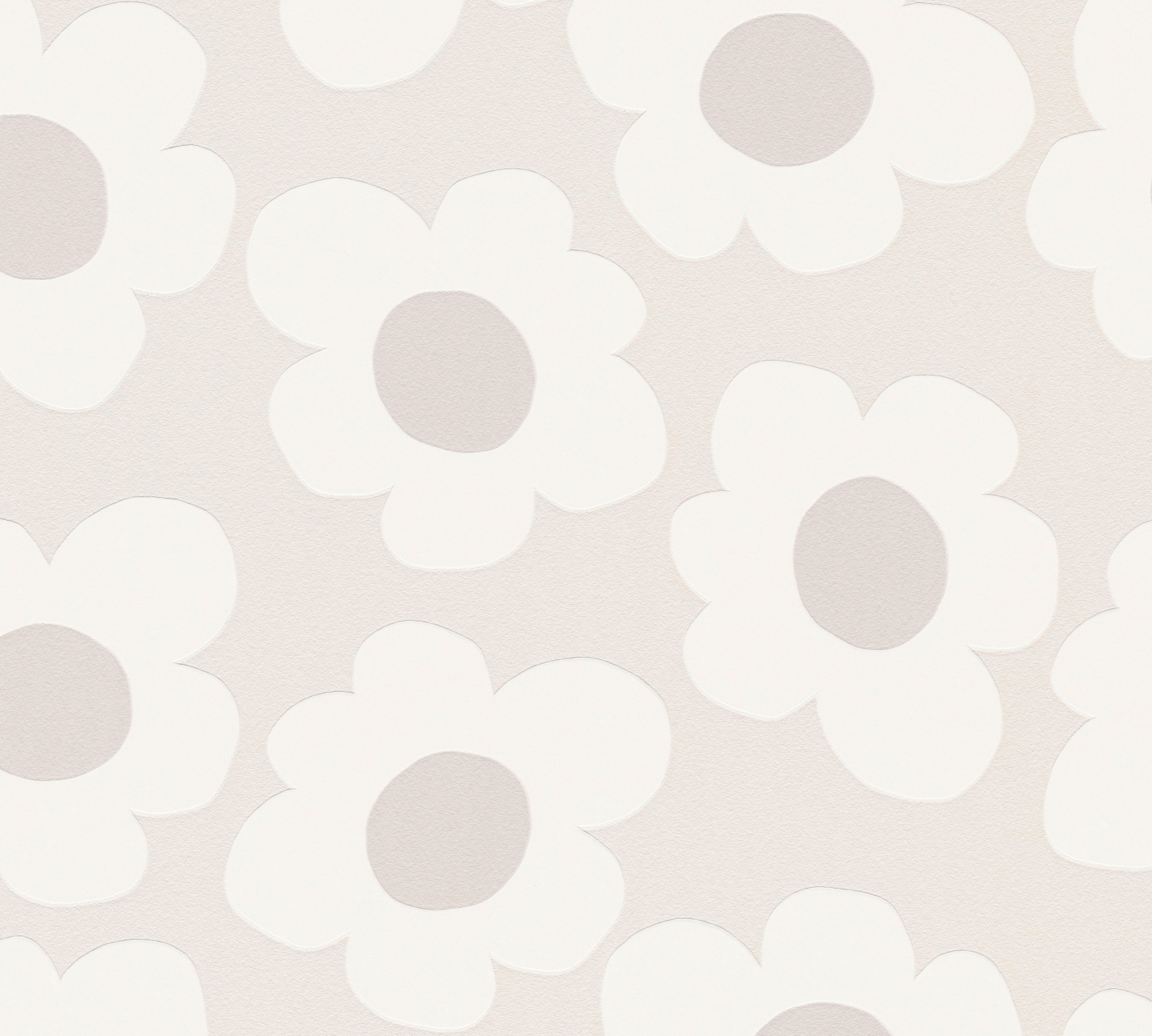 living walls Vliestapete »Kids Studio Retro Blumen – Vliestapete für Kinder« Retro | floral | geblümt glatt Große grafische Blüten im freundlichen Retro-Look