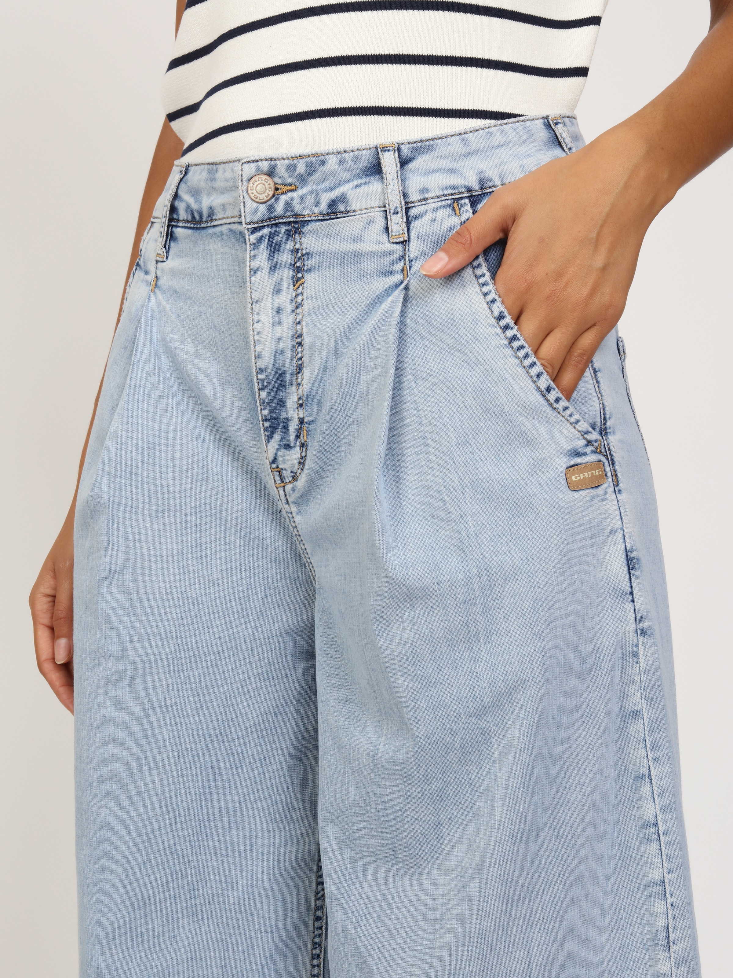 GANG 7/8-Jeans »94WANDA CULOTTE« Light Denim im Wide Fit
