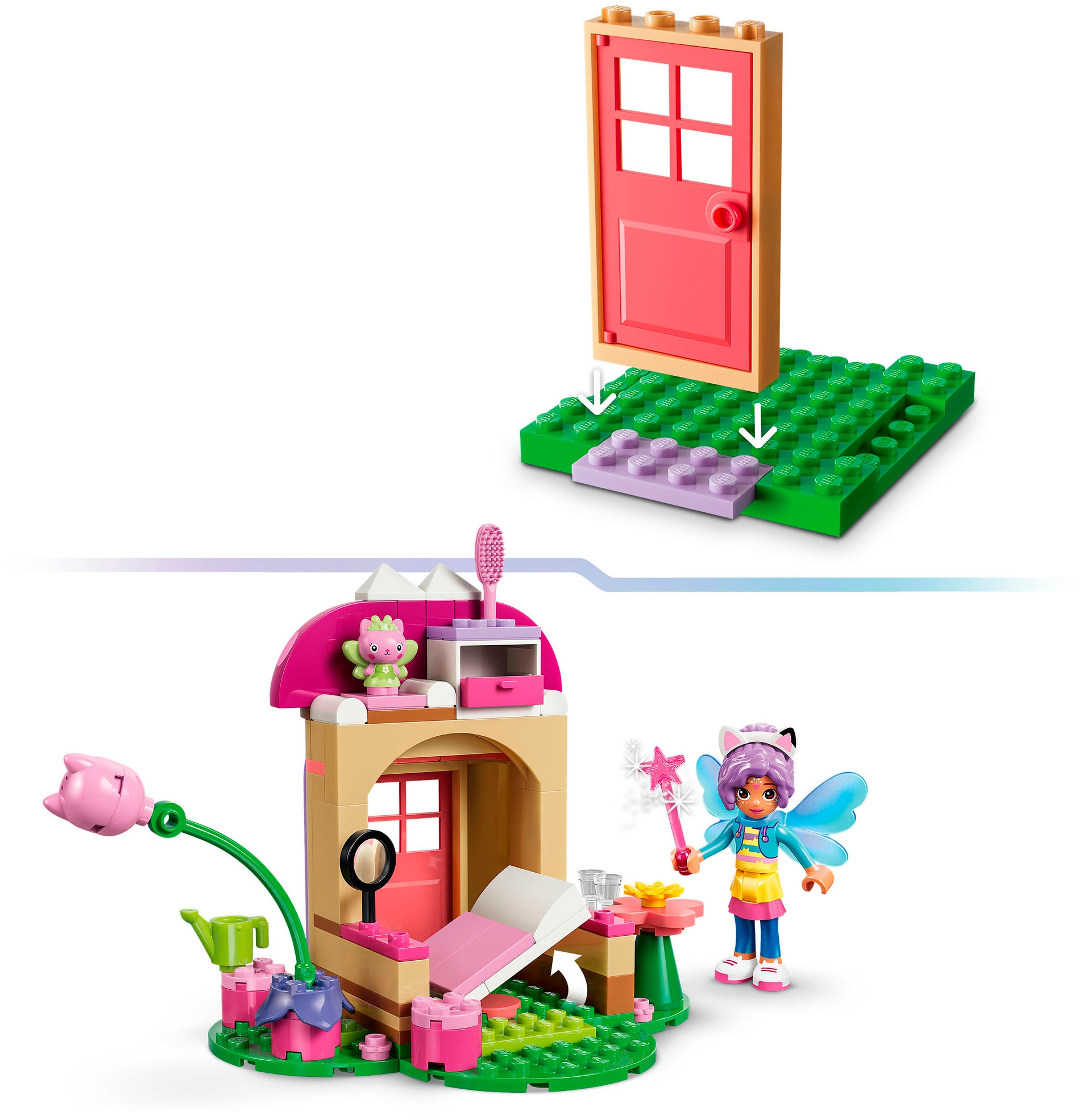LEGO® Konstruktionsspielsteine »Kitty Fees Gartenhaus (11212), LEGO Gabby's Dollhouse« Made in Europe