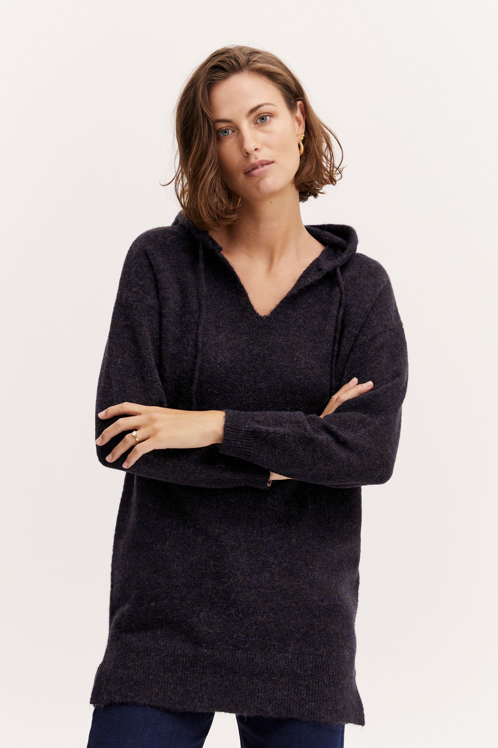 fransa Strickfleece-Pullover »Strickpullover FRSandy«
