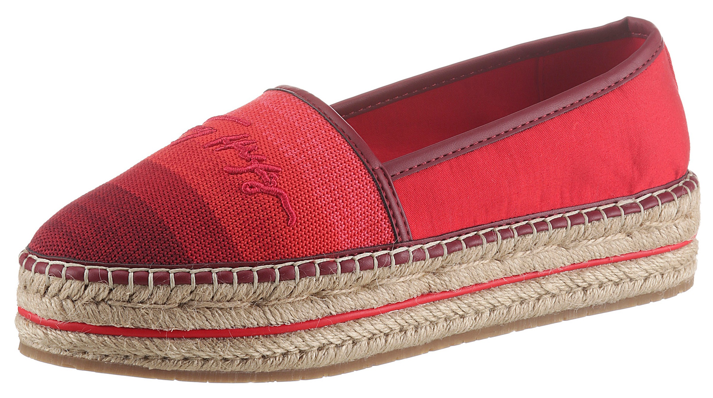 TOMMY HILFIGER Espadrille »SKY TOMMY GRADIENT ESPADRILLE«, mit Jutebezug am Plateau