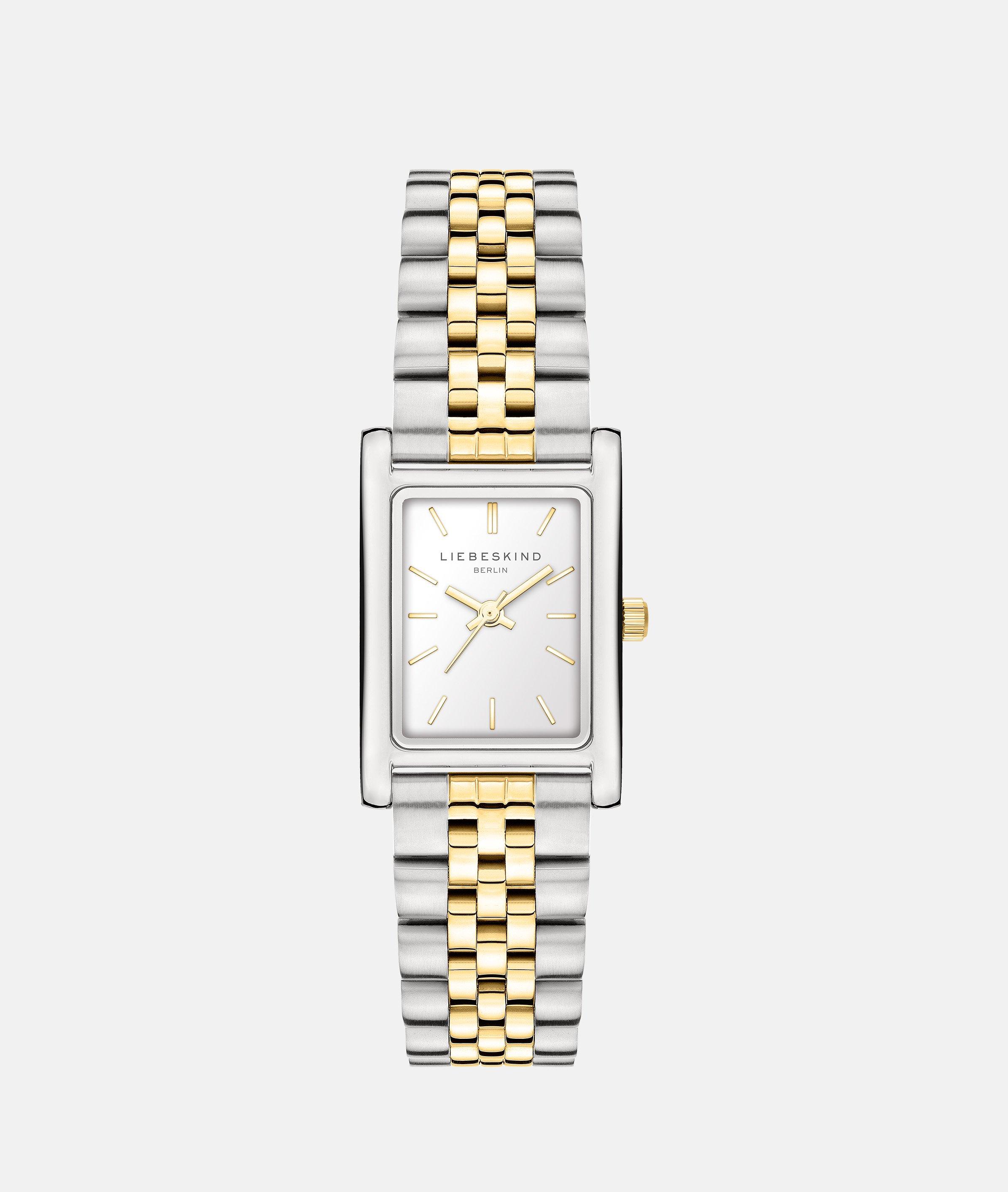 Liebeskind Berlin Quarzuhr "Classic Square" Armbanduhr, Damenuhr, Edelstahlarmband, analog