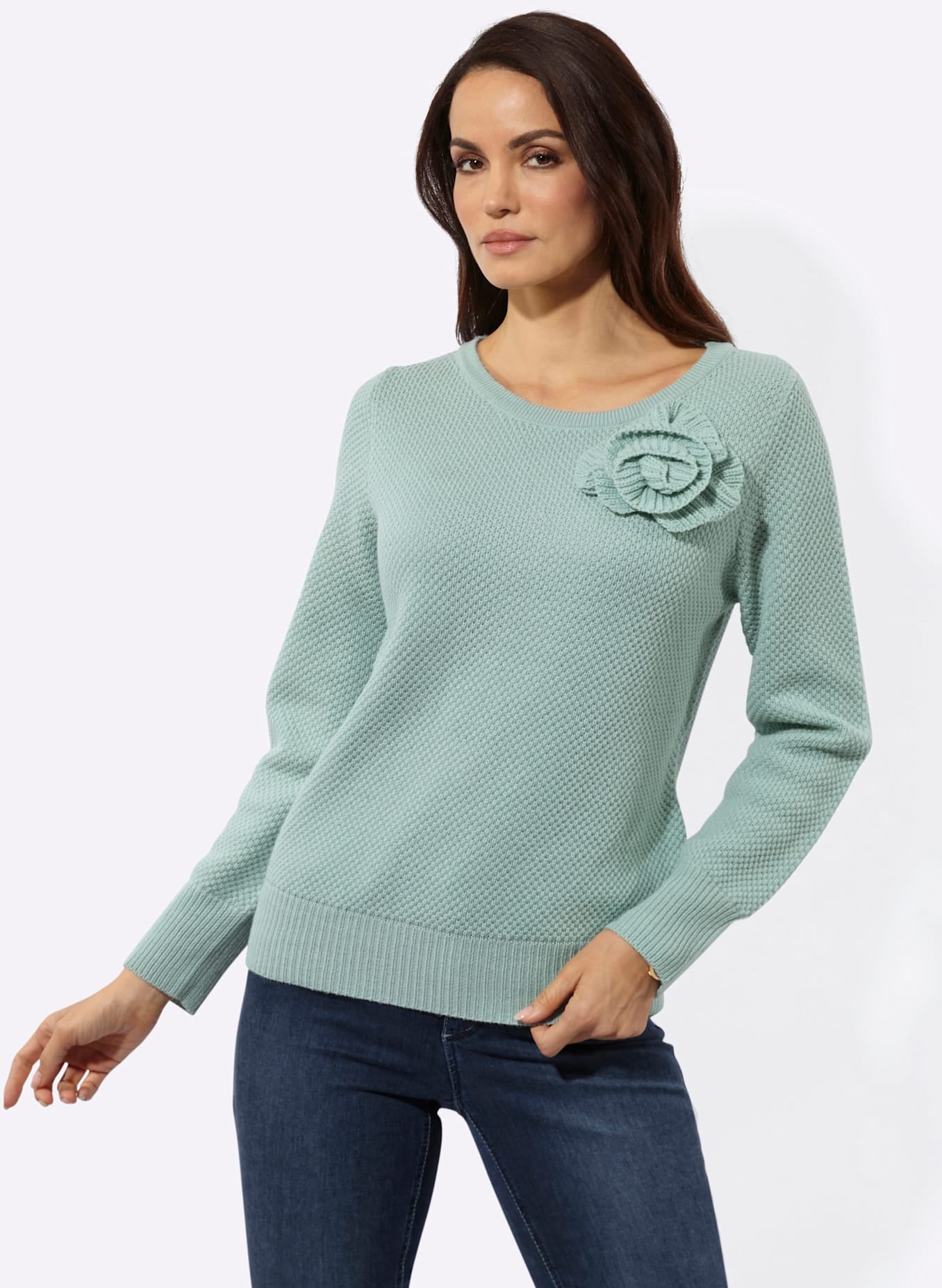 creation L Strickpullover »Woll-Mix-Pullover«