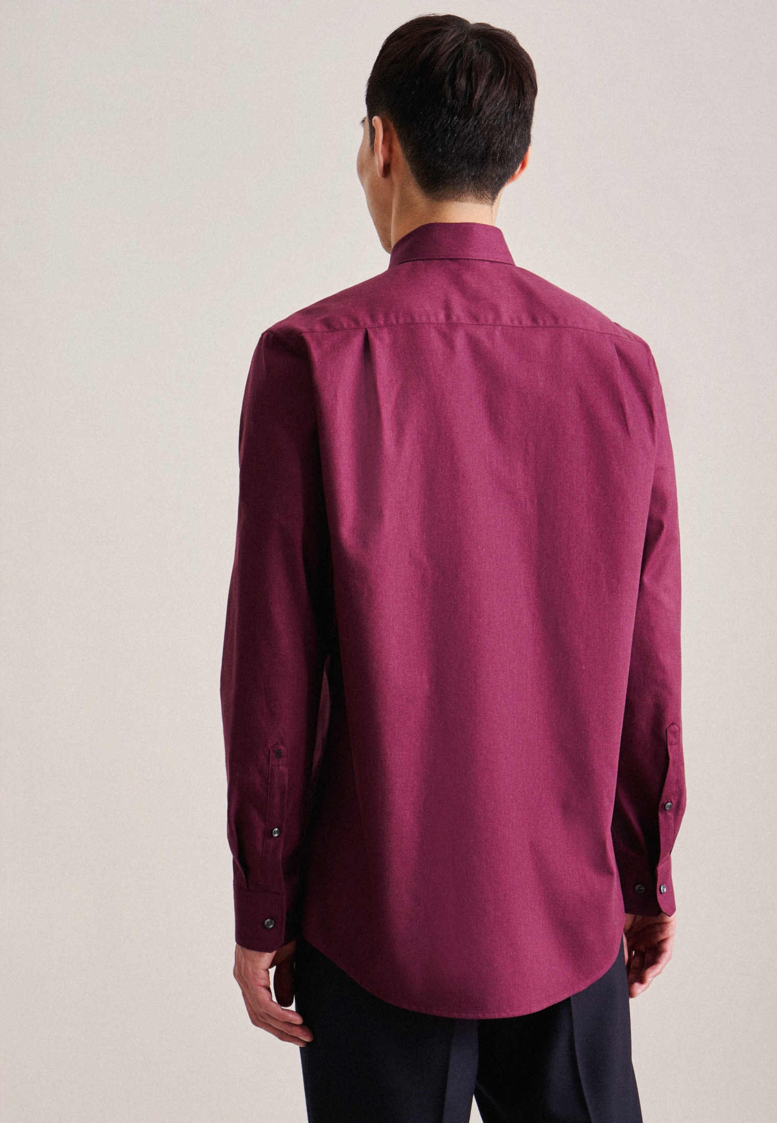 seidensticker Businesshemd »Regular«, Regular Langarm Button-Down-Kragen Uni
