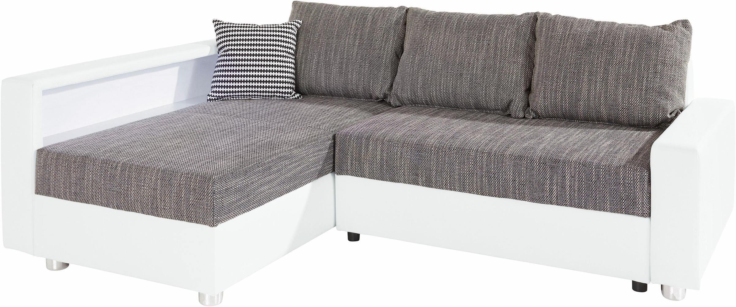 COLLECTION AB Ecksofa »Relax L-Form«, inklusive Bettfunktion, Federkern, wahlweise mit RGB-LED-Beleuchtung