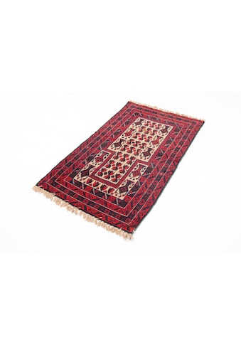 morgenland Wollteppich »Belutsch Teppich handgeknüpft rot«, rechteckig, 8 mm Höhe,... kaufen