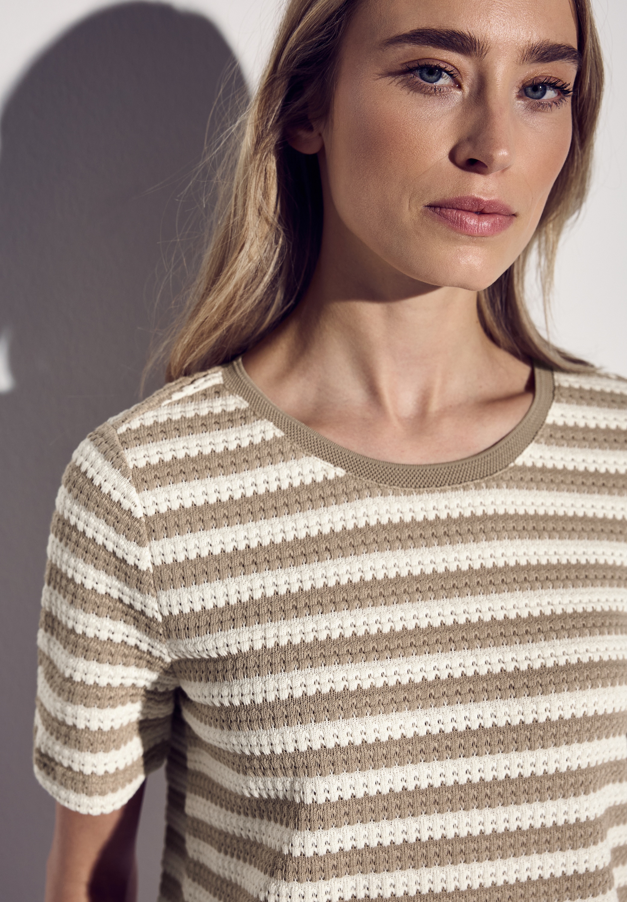 STREET ONE T-Shirt, mit Streifen Muster