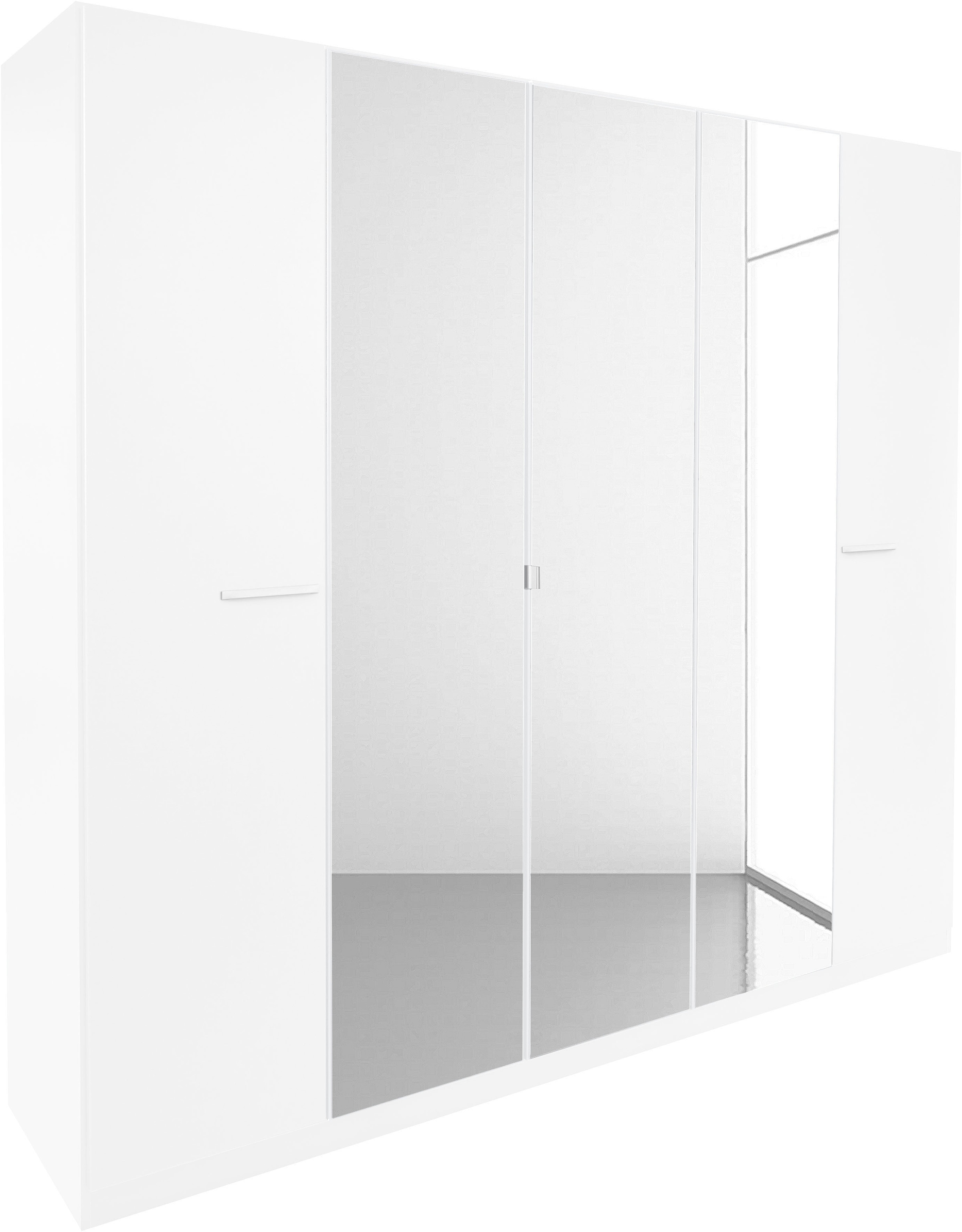 rauch Drehtürenschrank »Kleiderschrank Schrank Garderobe TOPSELLER OTELI inkl. Inneneinteilung«, (erhältlich in Breiten 91-360 cm, ab Breite 136cm inkl. Innenschubladen), mit zusätzlichen Einlegeböden, optional mit Spiegel MADE IN GERMANY