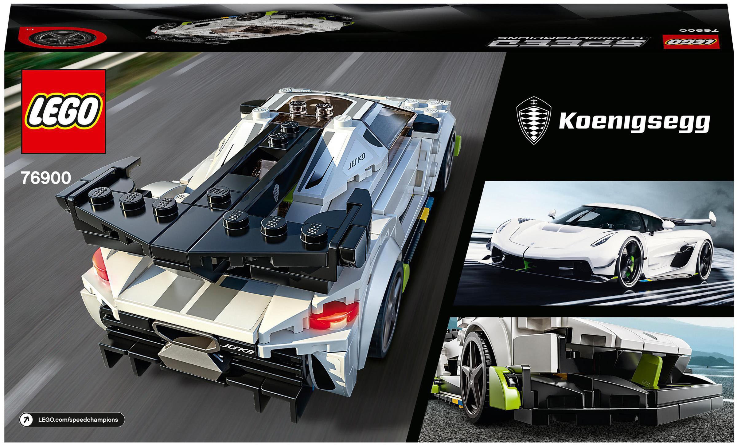 LEGO® Konstruktionsspielsteine »Koenigsegg Jesko (76900), LEGO® Speed Champions«, (280 St.)