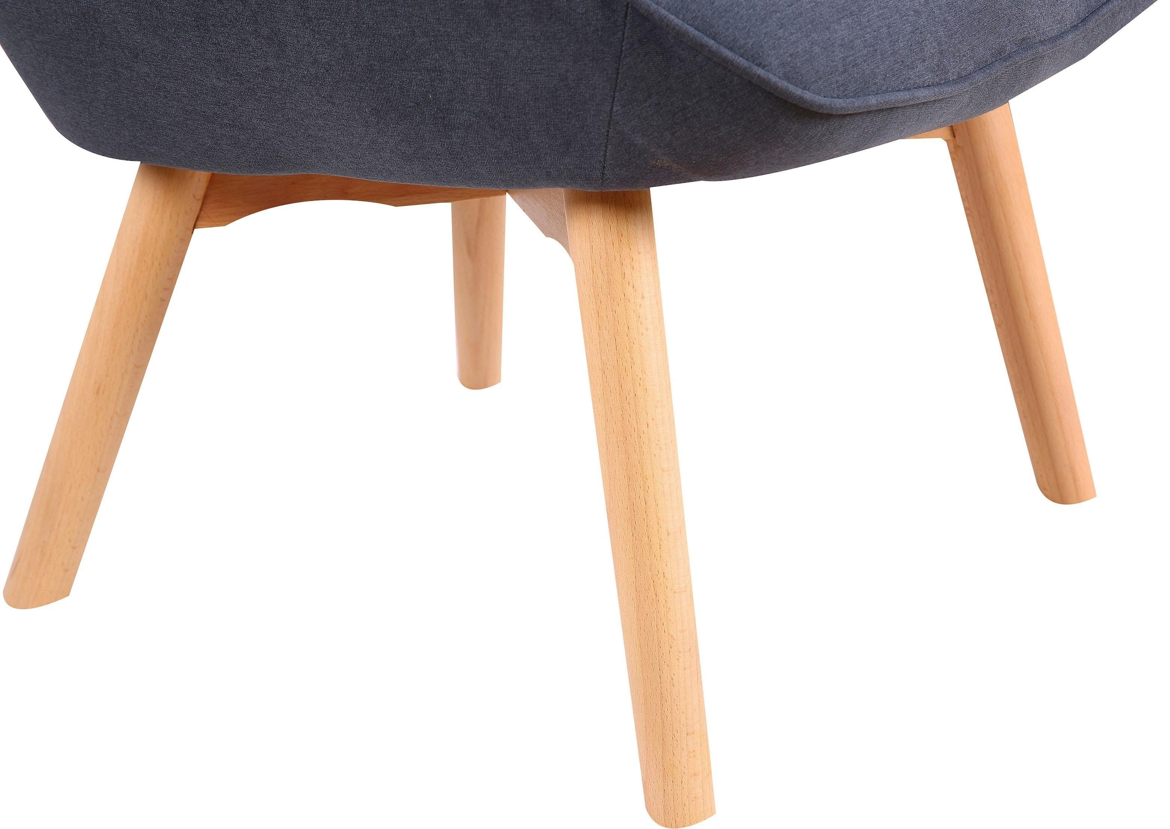 Homexperts Sessel »Aron«, (1 St.), Sessel mit Knopfsteppung, wahlweise mit Hocker