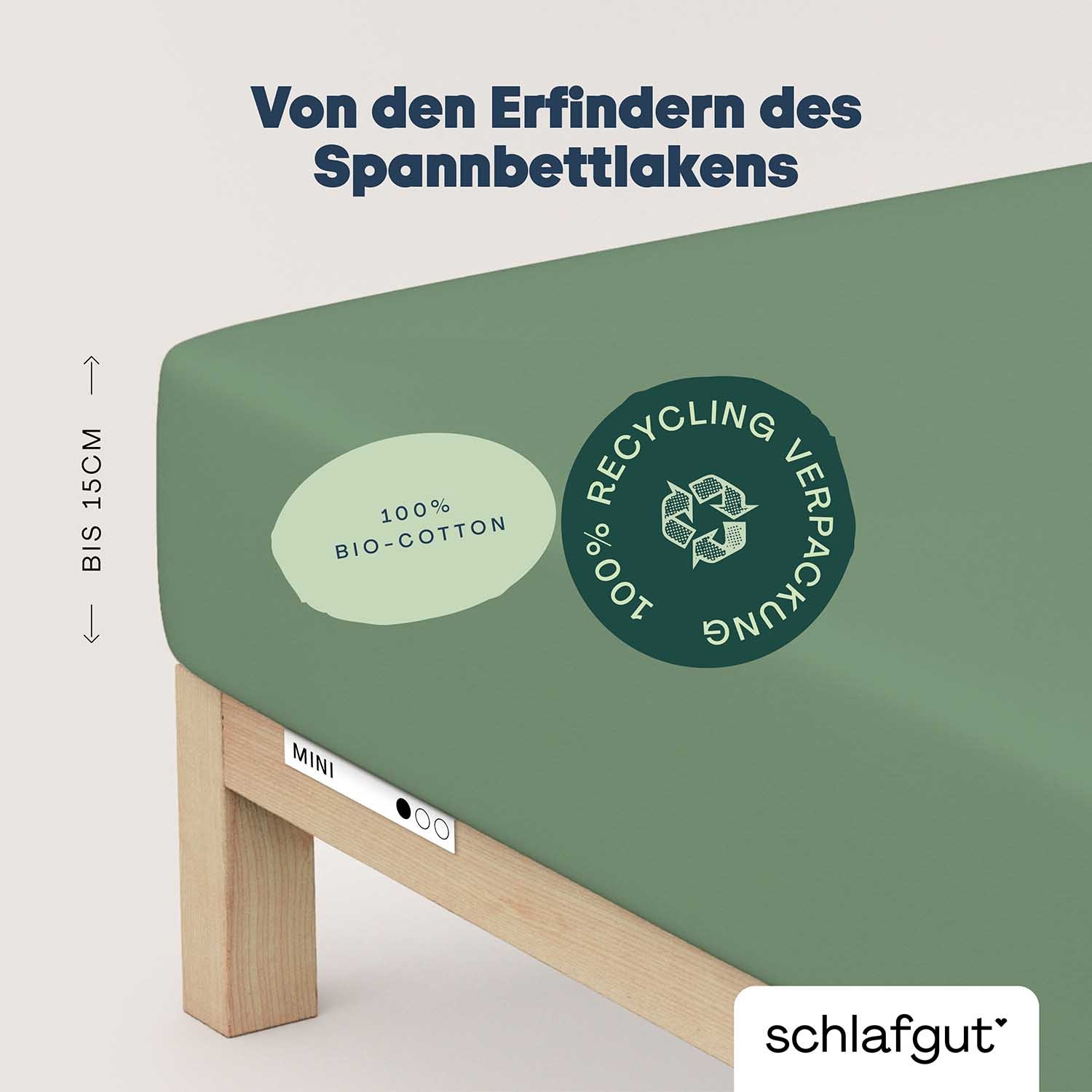 Schlafgut Spannbettlaken »Casual Mini Spannbettlaken«, für Kinder, MADE IN GREEN by OEKO-TEX®
