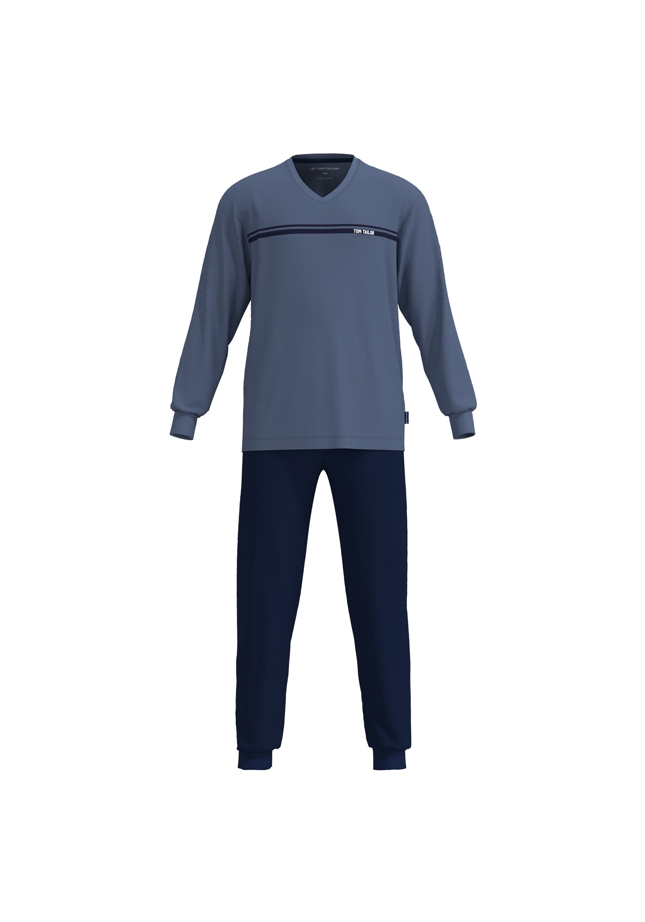 TOM TAILOR Schlafanzug »Pyjama Pyjama lang V-Neck«