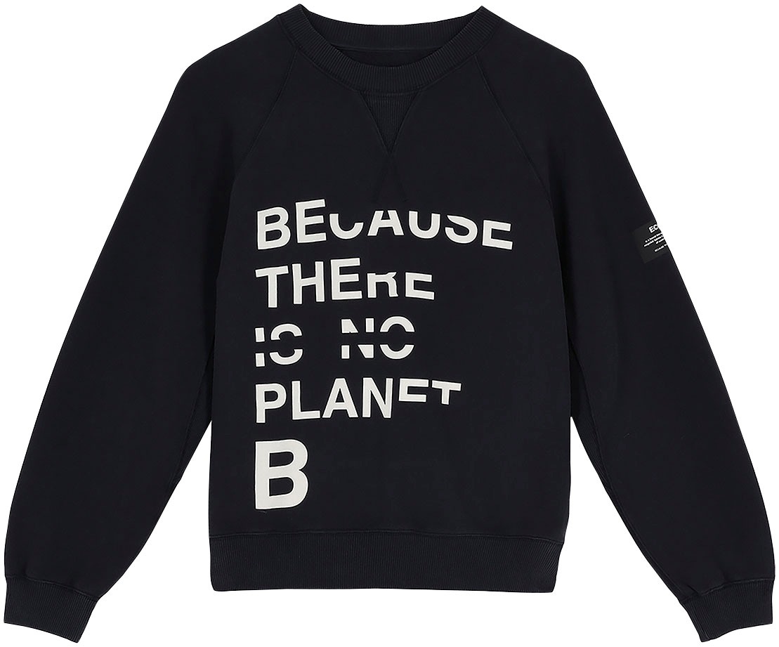 ECOALF Sweatshirt, mit geripptem Detail am Ausschnitt