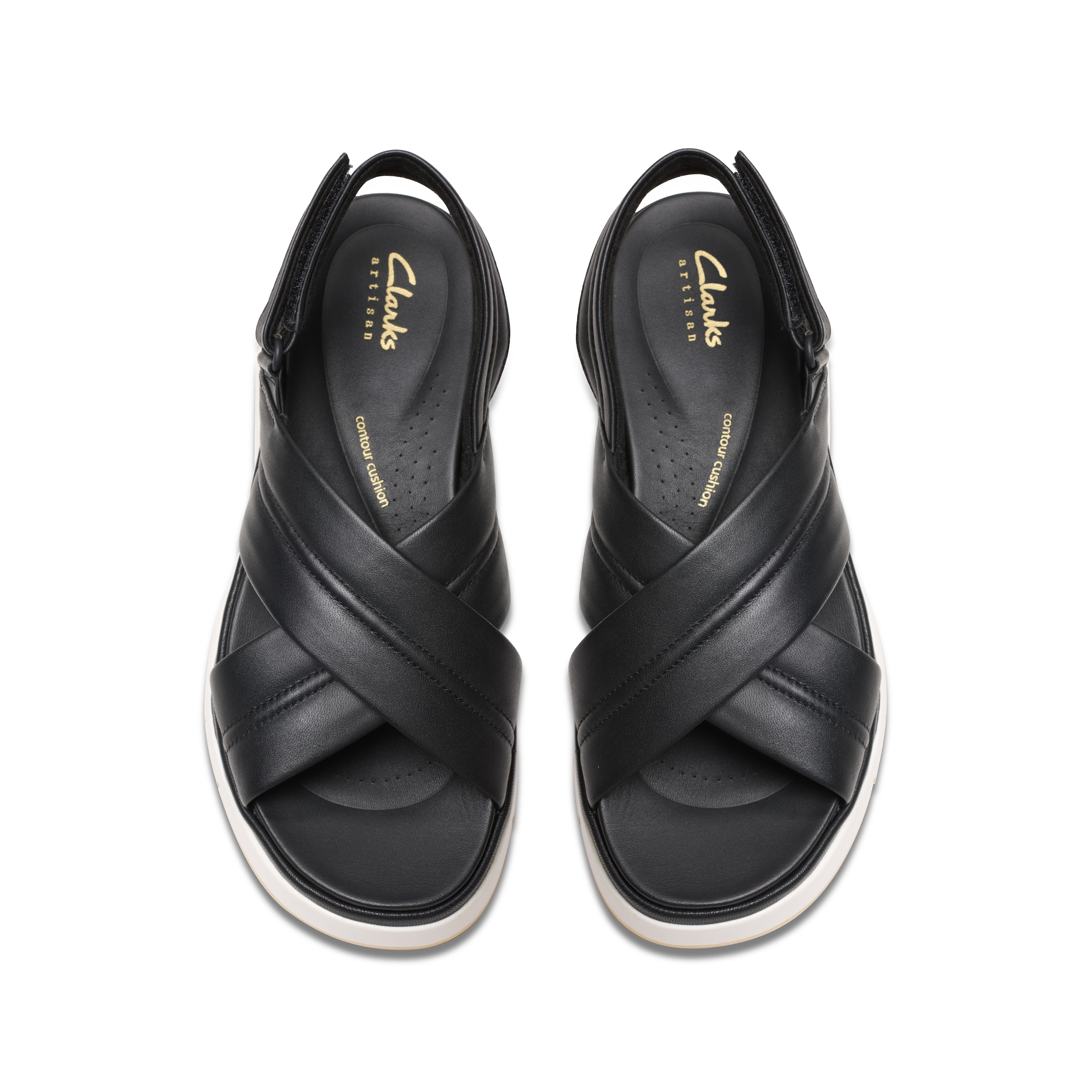 Clarks Sandale »Tuscan Cross«, Sandalette, Flats, Sommerschuh mit Plateausohle