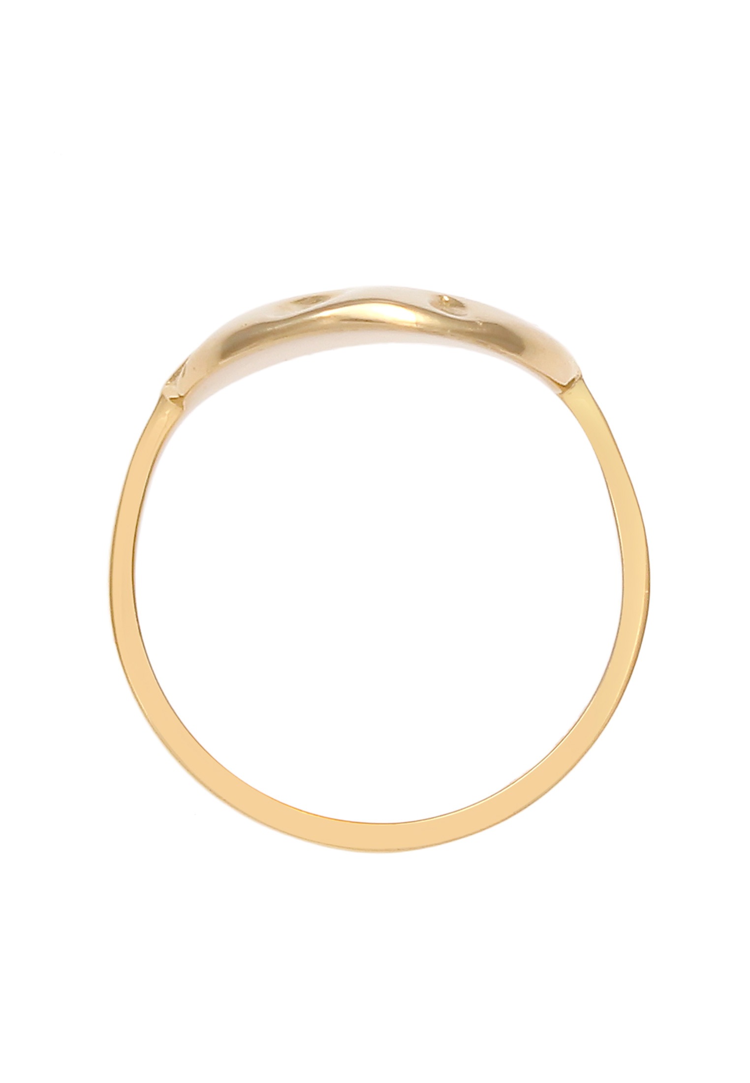 Elli Silberring »Ring Plättchen Coin Rund Struktur Geo 925 Silber«