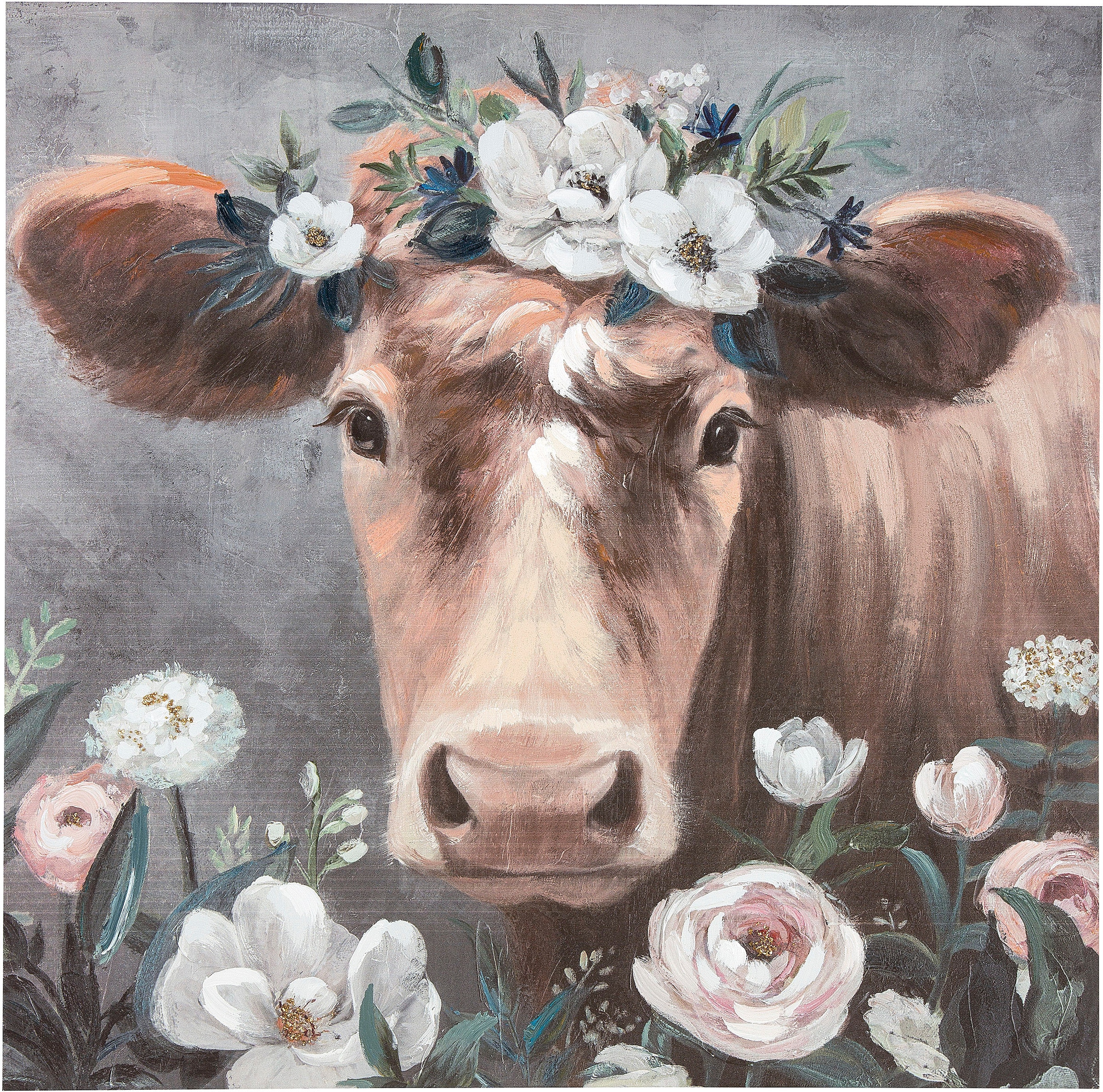 GILDE Leinwandbild »Bild Blumenkuh«, (1 St.)