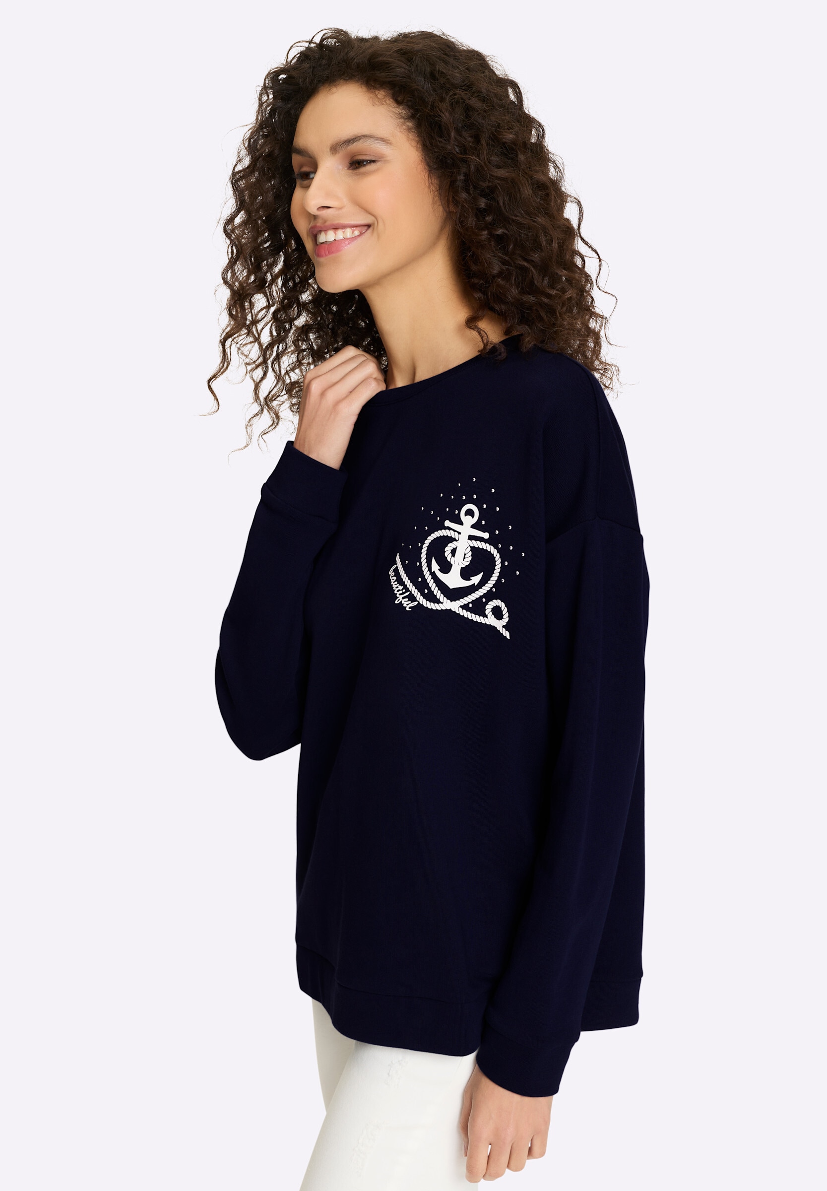 heine Sweatshirt »Sweatshirt Sweatshirt mit Anker-Motiv«
