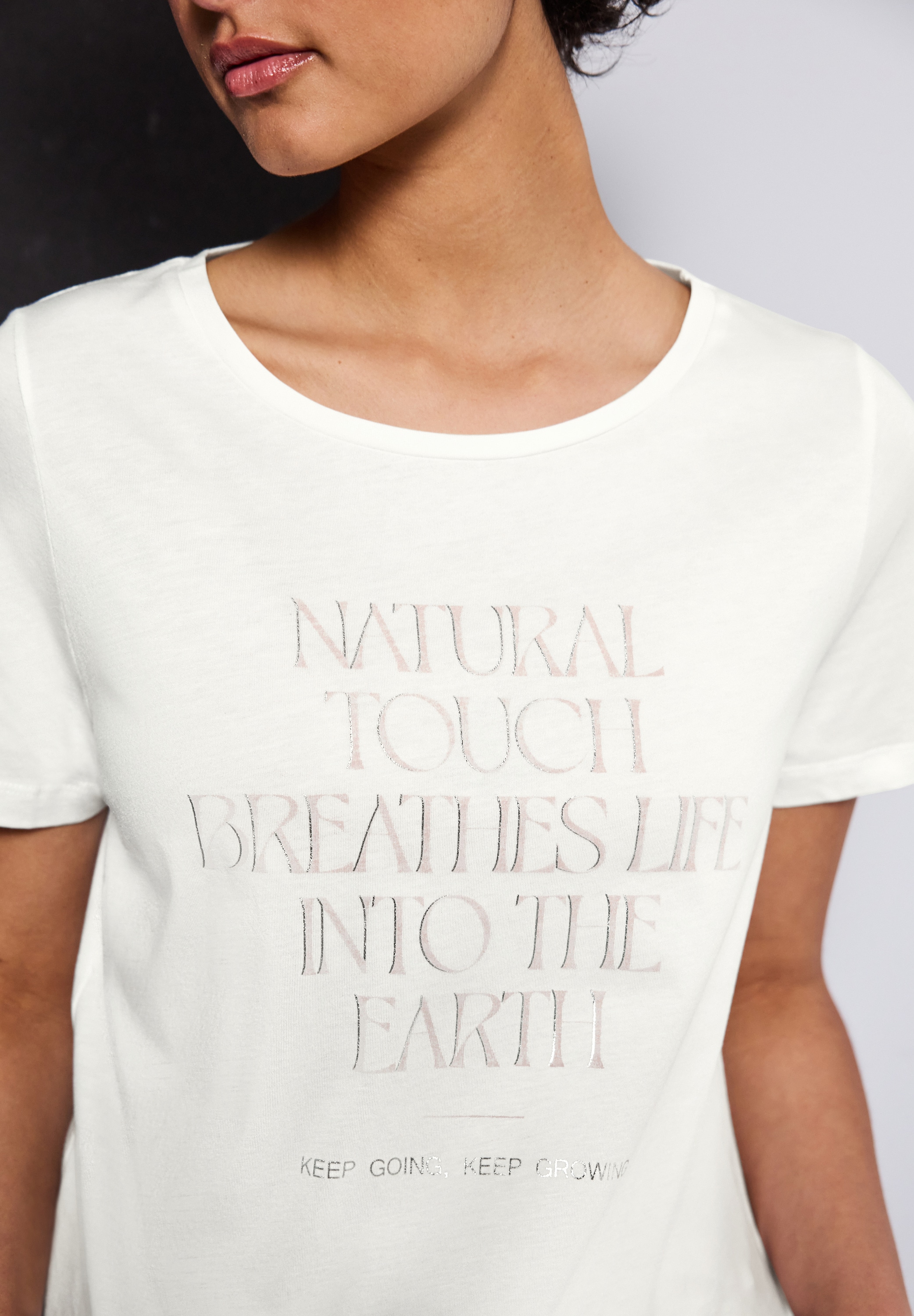STREET ONE T-Shirt, mit Wording Artwork