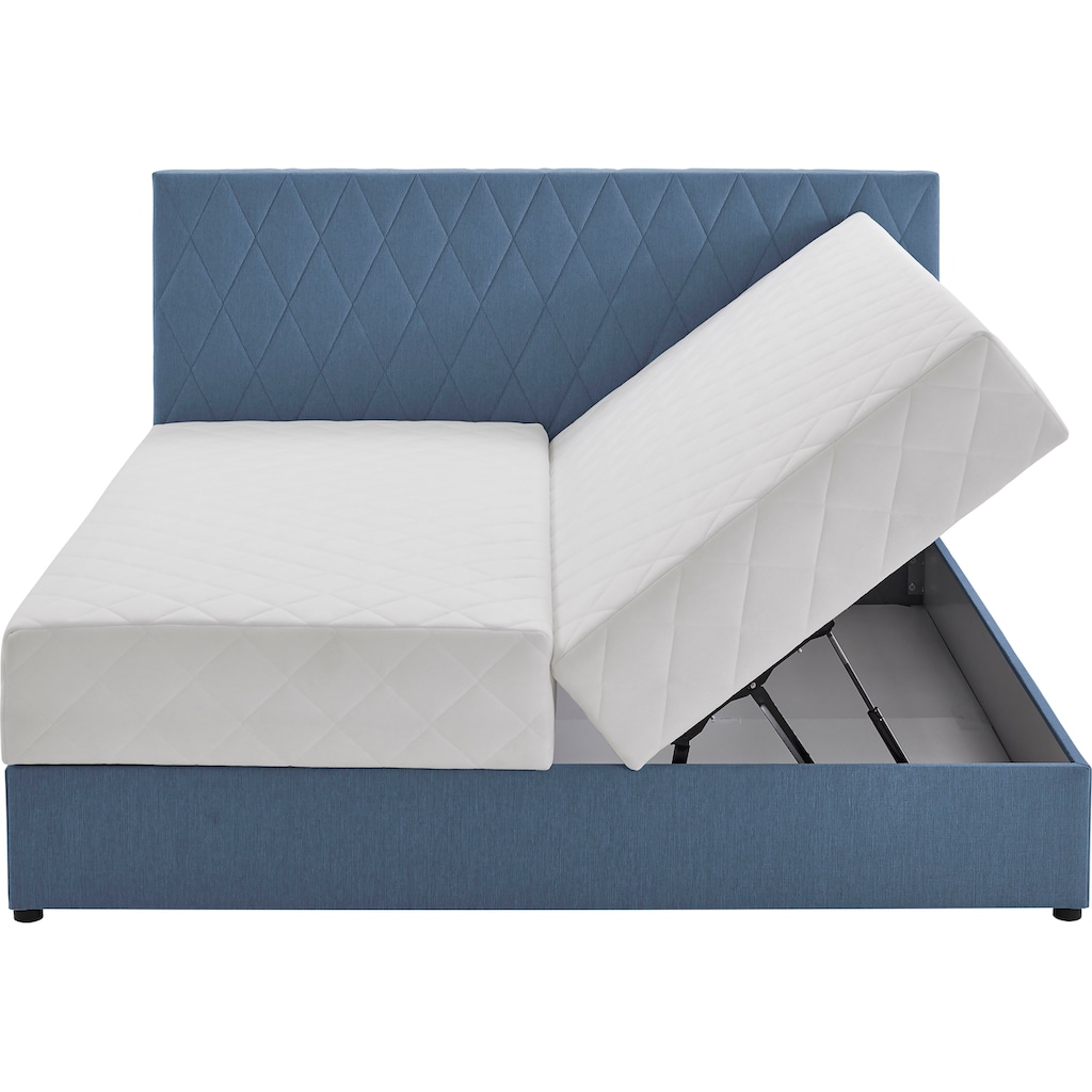 ATLANTIC home collection Boxbett Benita, mit Taschen-Federkernmatratze und Bettkasten