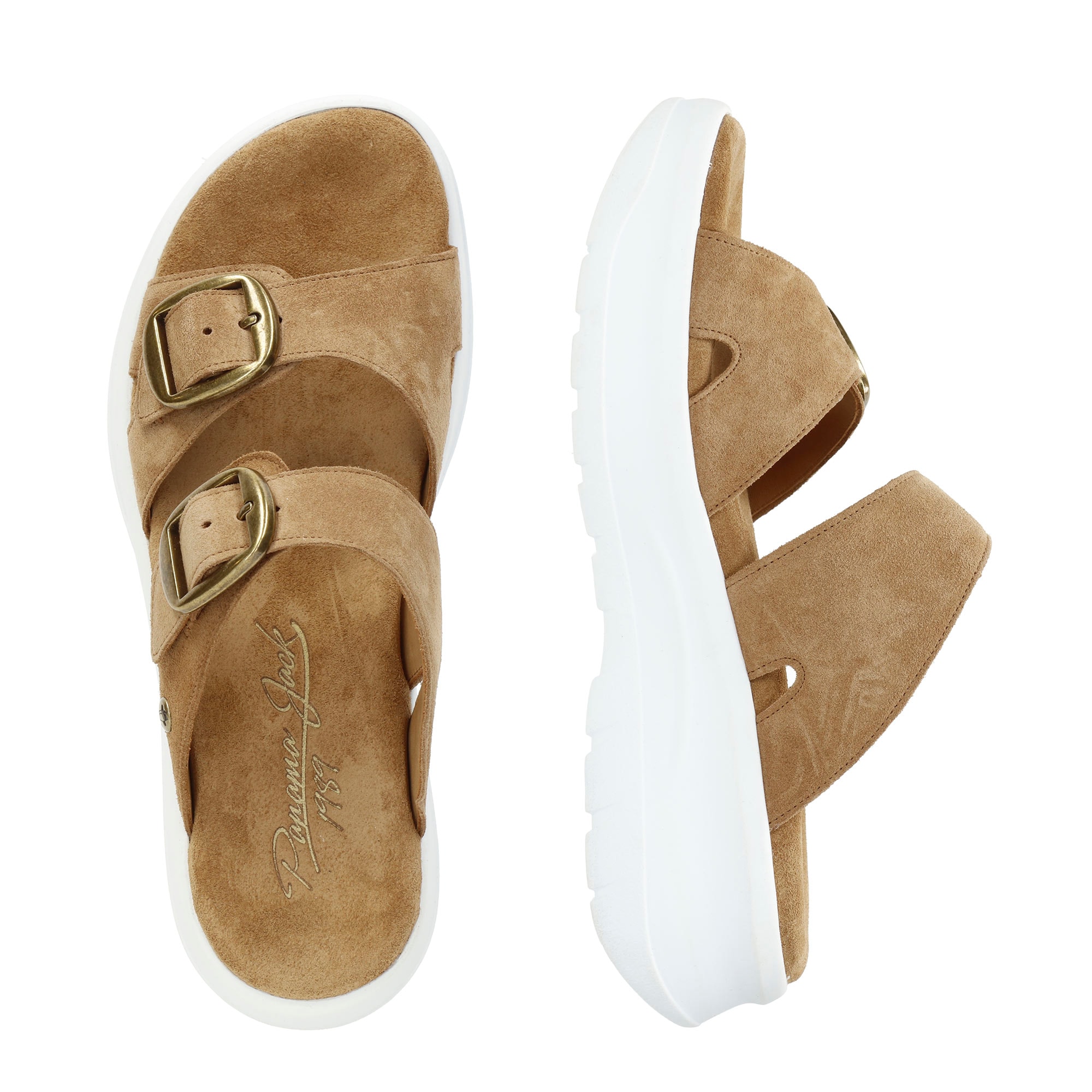 Panama Jack Pantolette »Navia«, Sommerschuh, Strandschuh, Hausschuh mit weichem Softfußbett