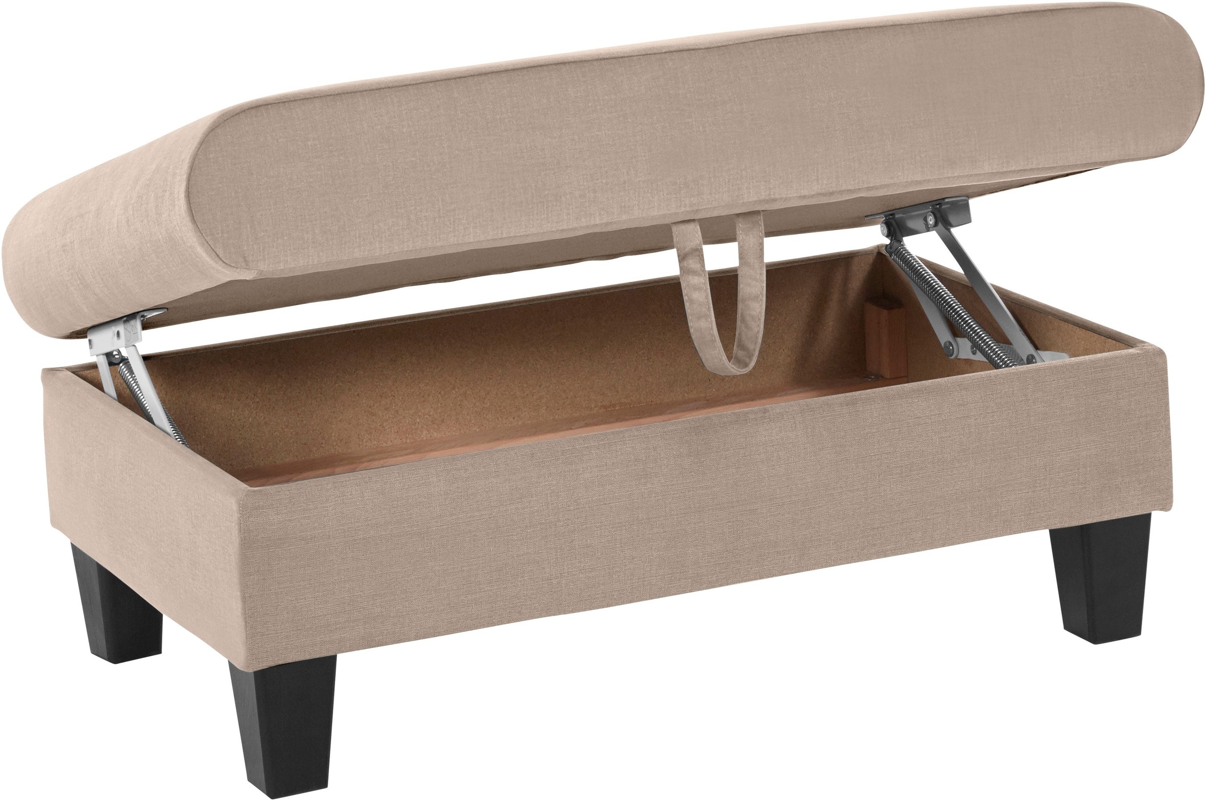 COTTA Polstergarnitur »Morven L-Form«, (Set), Set bestehend aus: Ecksofa mit Kopfteilverstellung & Hocker