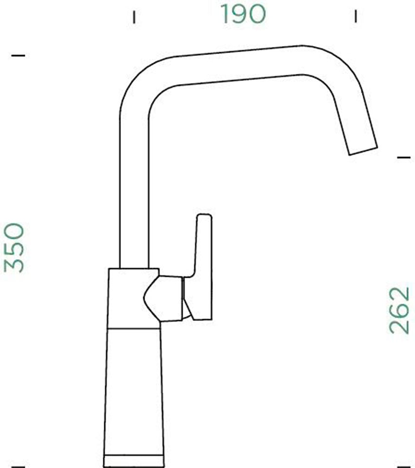 Schock Küchenarmatur »SC-530 FA« Festauslauf, Schwenkbereich 360°