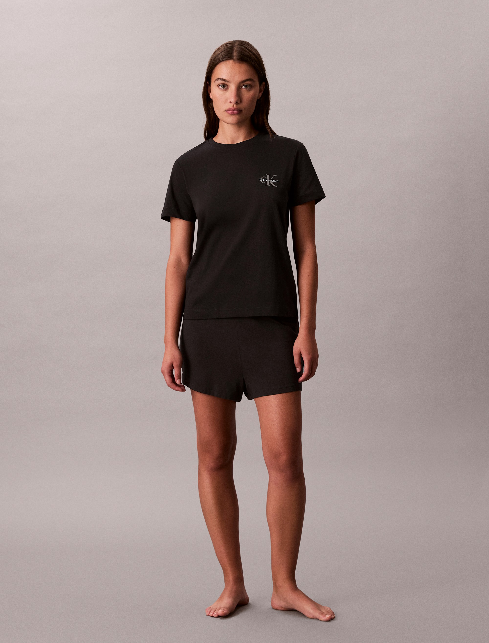 Calvin Klein Jeans T-Shirt »MONOLOGO CN 2 PACK TEE« Packung, 2er-Pack, 2 Stk. , Logoschriftzug