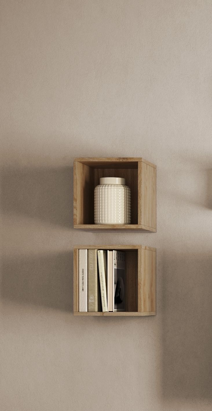 Home affaire Wandregal »Infinity« Set, 2 kleine Würfelregale, 2 Stk. tlg. Würfelregal 2er-Set, Breite 28 cm, Höhe 29 cm