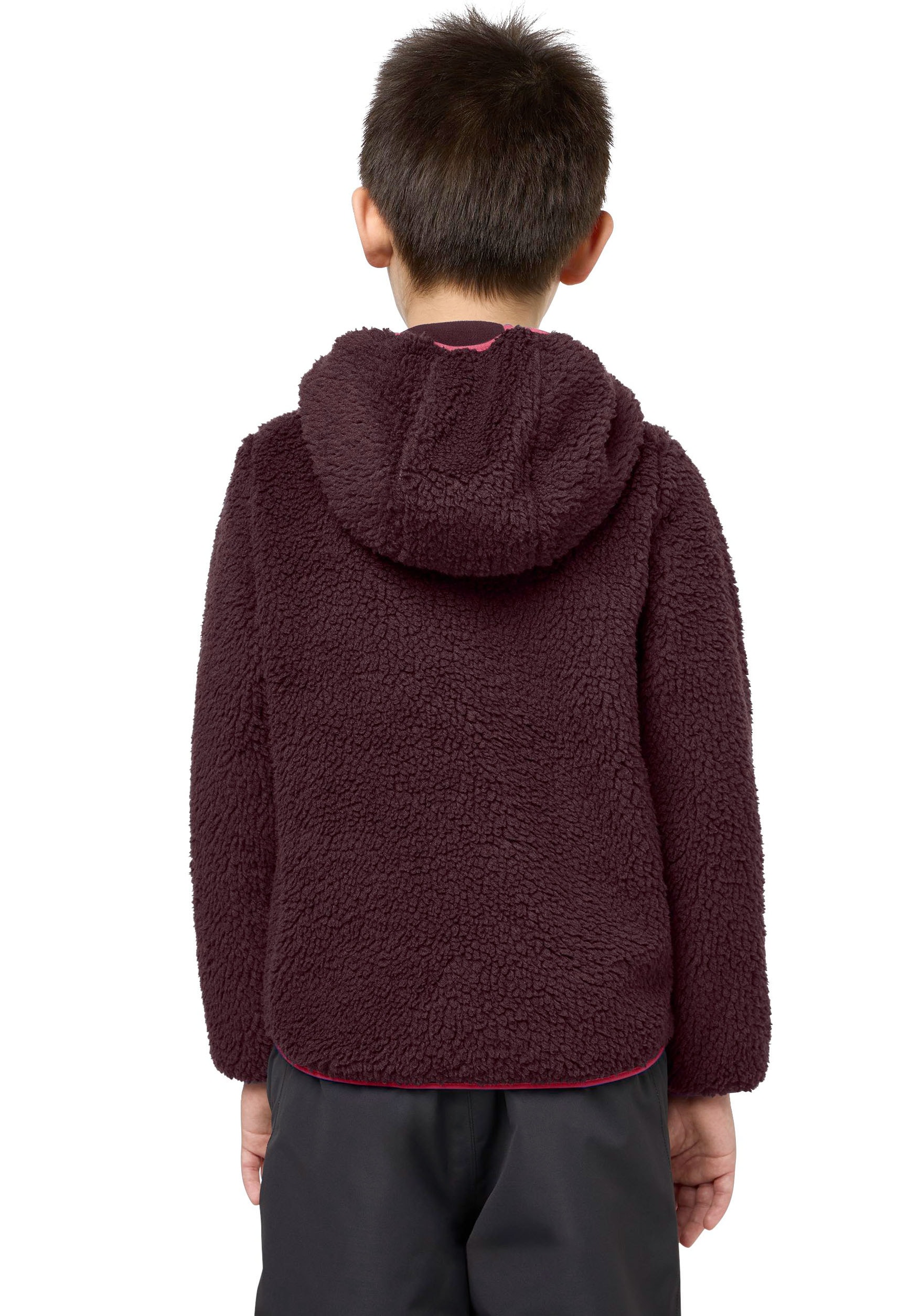 Jack Wolfskin Fleecejacke »ICE CURL HOOD JACKET K«, mit Kapuze, Winterjacke