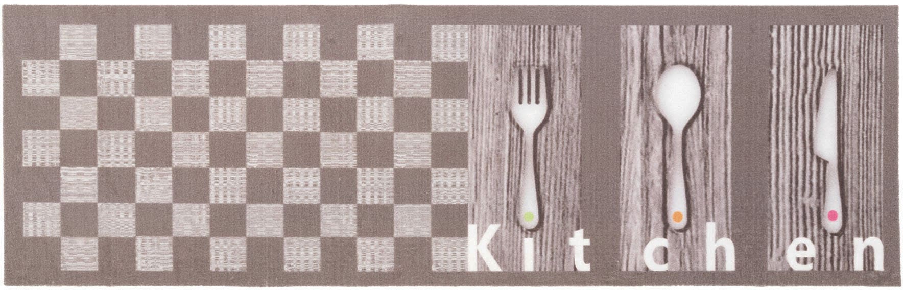 Primaflor-Ideen in Textil Küchenläufer »KITCHEN«, rechteckig, mit  Schriftzug & Motiv Besteck, rutschhemmend, waschbar, Küche bestellen bei  OTTO