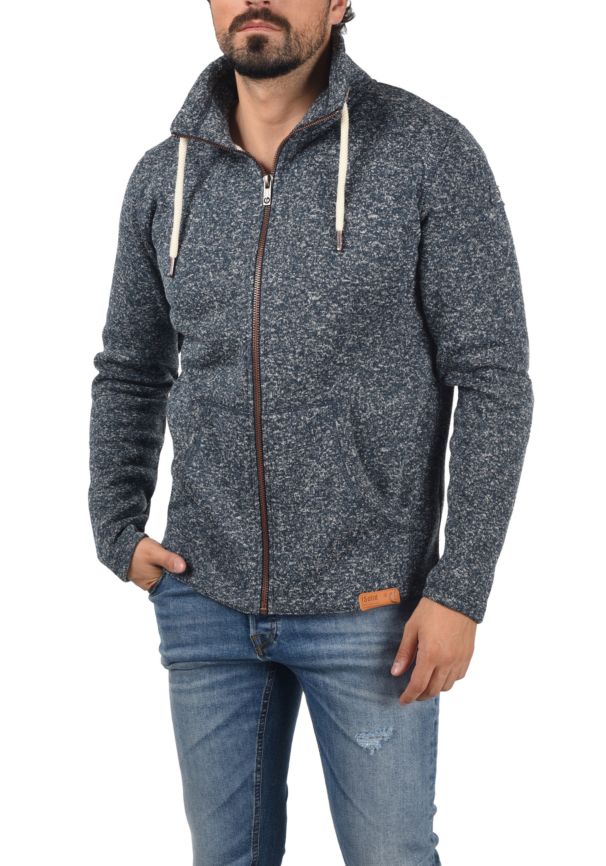 !Solid Fleecejacke »Fleecejacke SDLuki«, ohne Kapuze