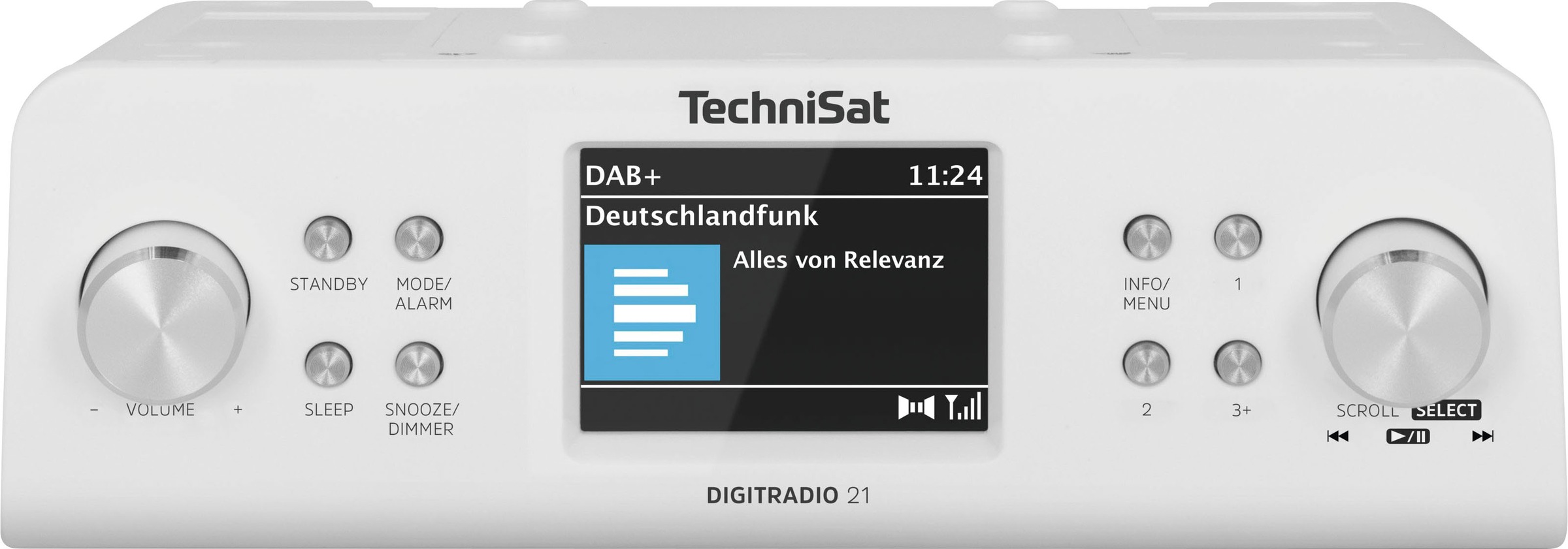 TechniSat Küchen-Radio »DIGITRADIO 21«, (A2DP Bluetooth-AVRCP Bluetooth Digitalradio (DAB+)-UKW mit RDS 2 W), Unterbau-Radio,Küchen-Radio