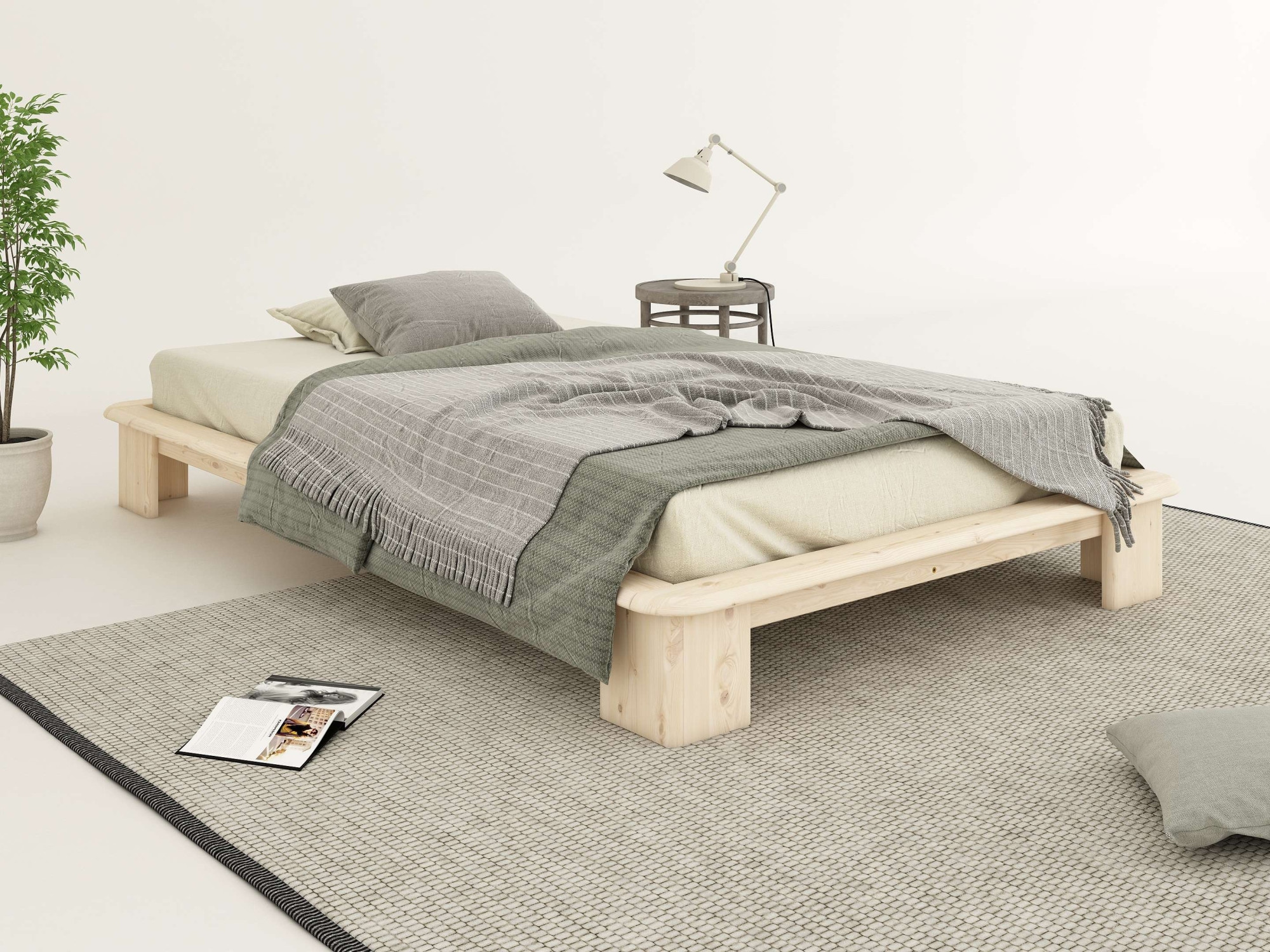 OTTO home Futonbett »Peregrin, Bett, Bettgestell, Massivholzbett« inklusive Lattenrost, aus massiver Kiefer, FSC®