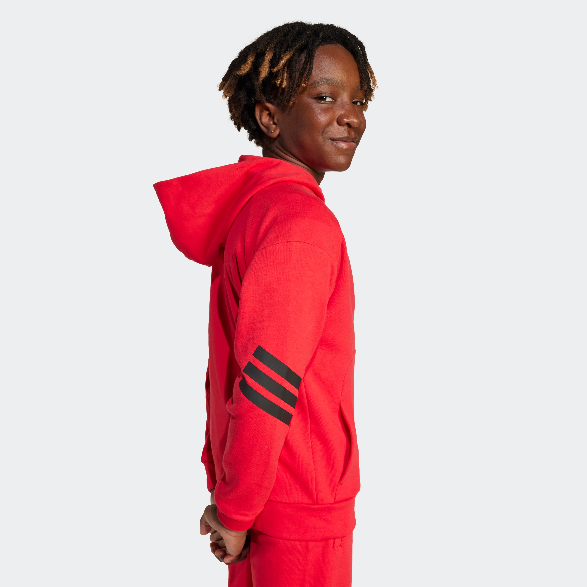 adidas Sportswear Kapuzensweatshirt »J FI 3S FZ HD«