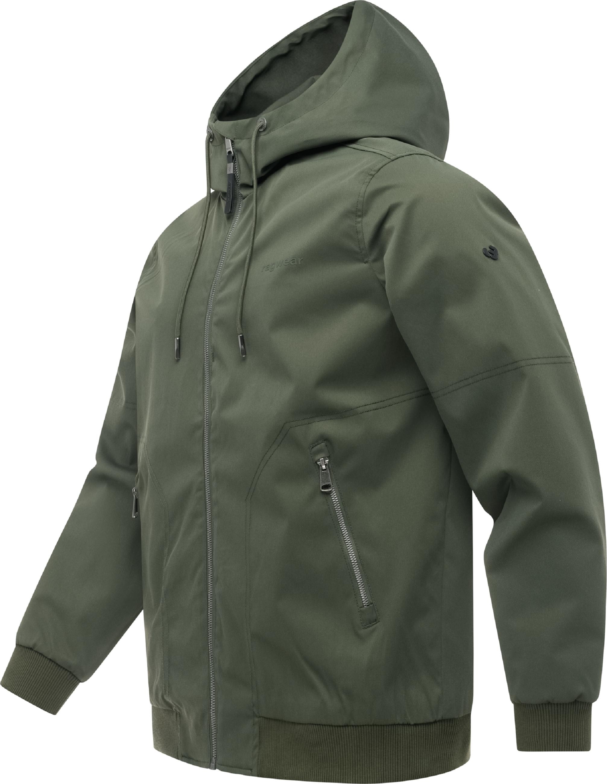 Ragwear Outdoorjacke »Outdoorjacke Stewie Twill YOUMODO« mit Kapuze stylische Herren Übergangsjacke mit großer Kapuze