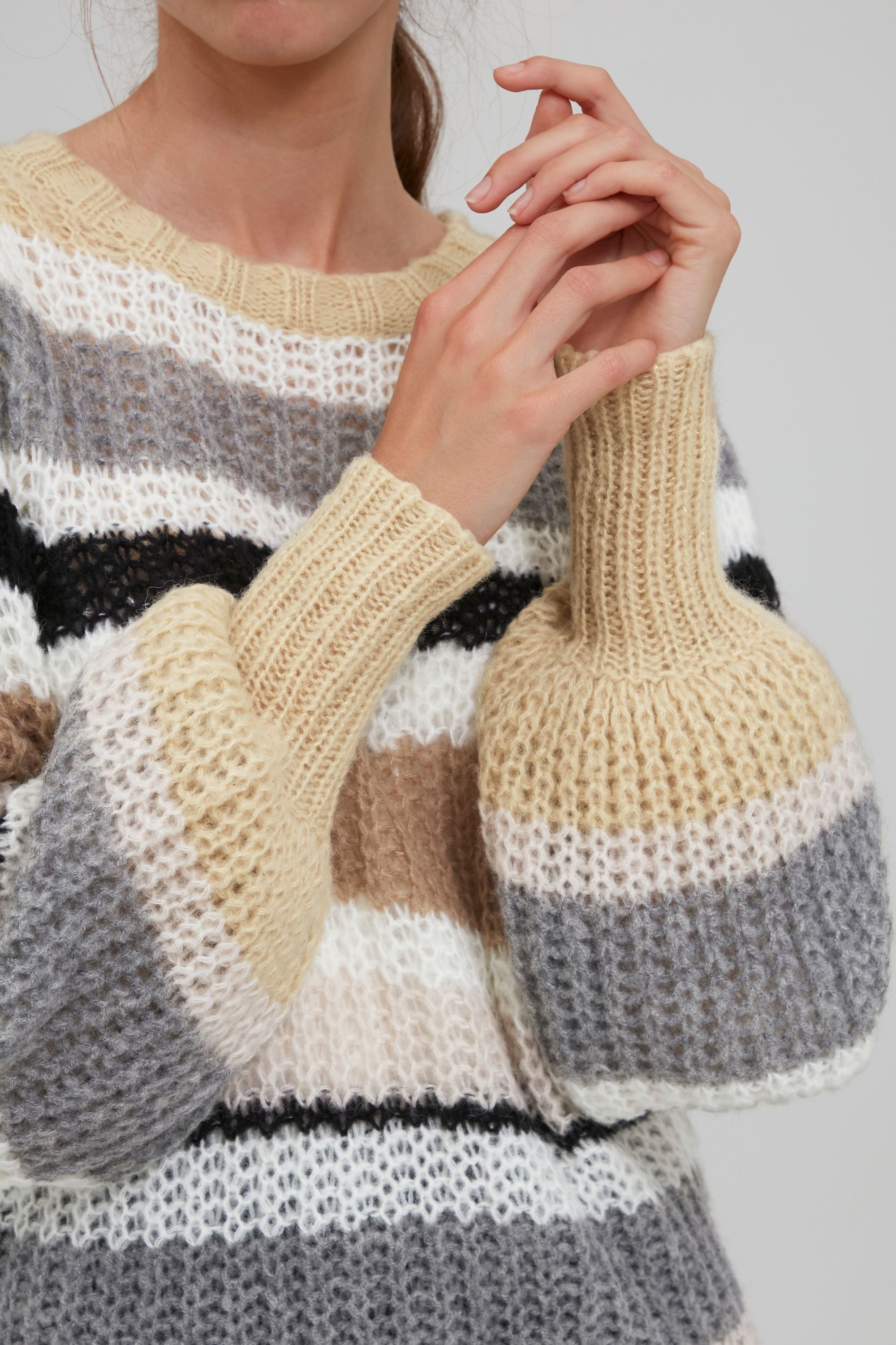 Ichi Strickfleece-Pullover »Strickpullover IHMaisa«