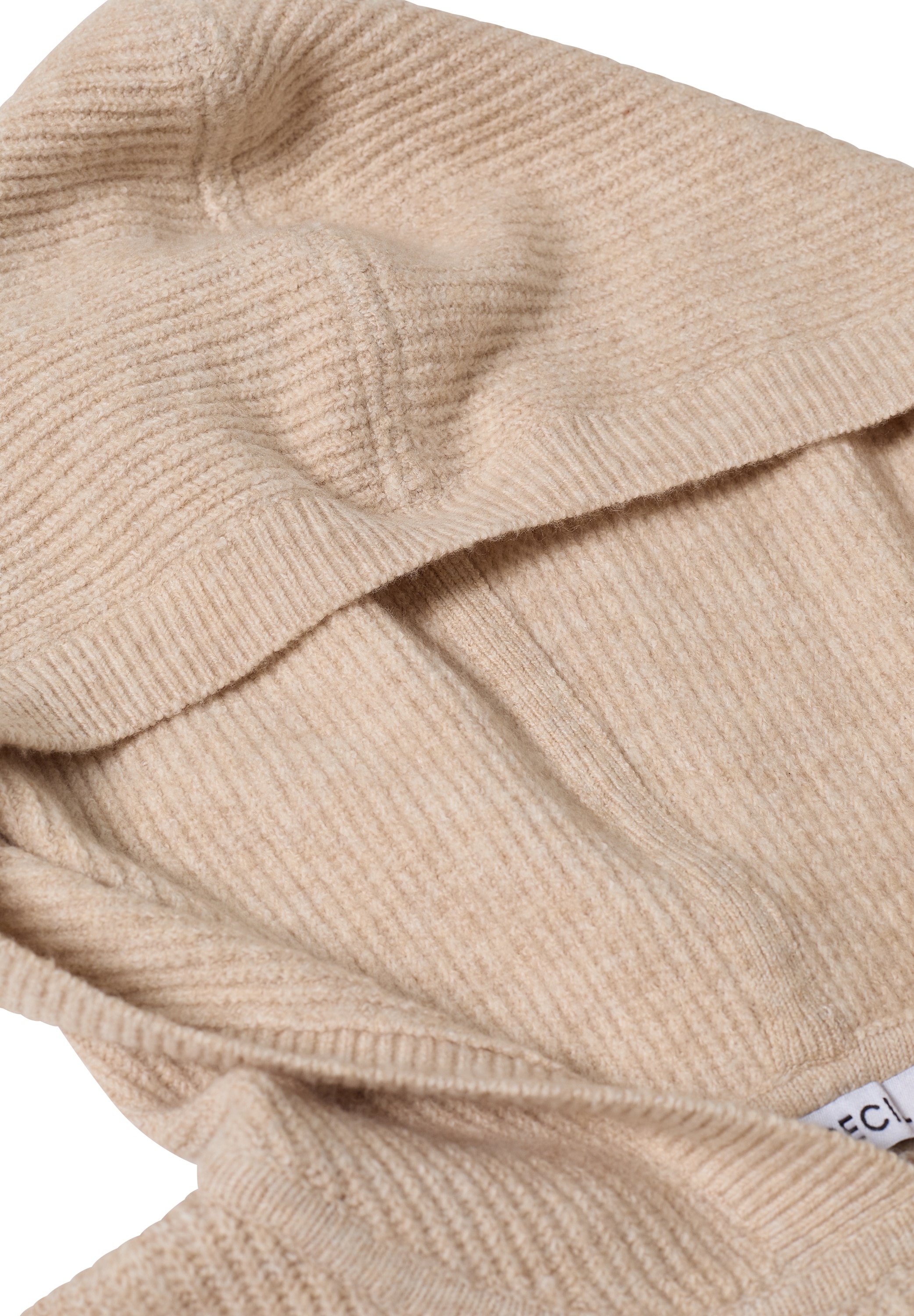 Cecil Kapuzenpullover Strick mit Strukturdetail