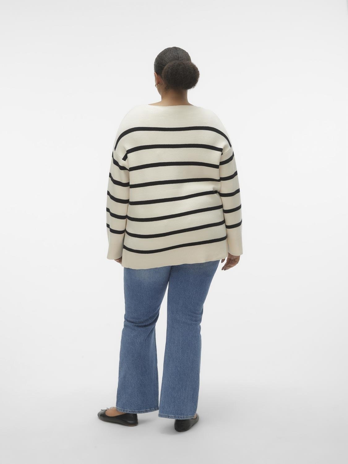 Vero Moda Curve Strickpullover »VMCSABA LS V-NECK PULLOVER GA NOOS CUR«