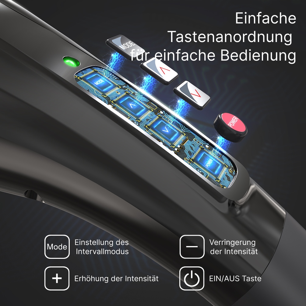 Renpho Massagegerät »Kabelloses tragbares Massagegerät« Tiefengewebsmassage zur Ganzkörperentspannung