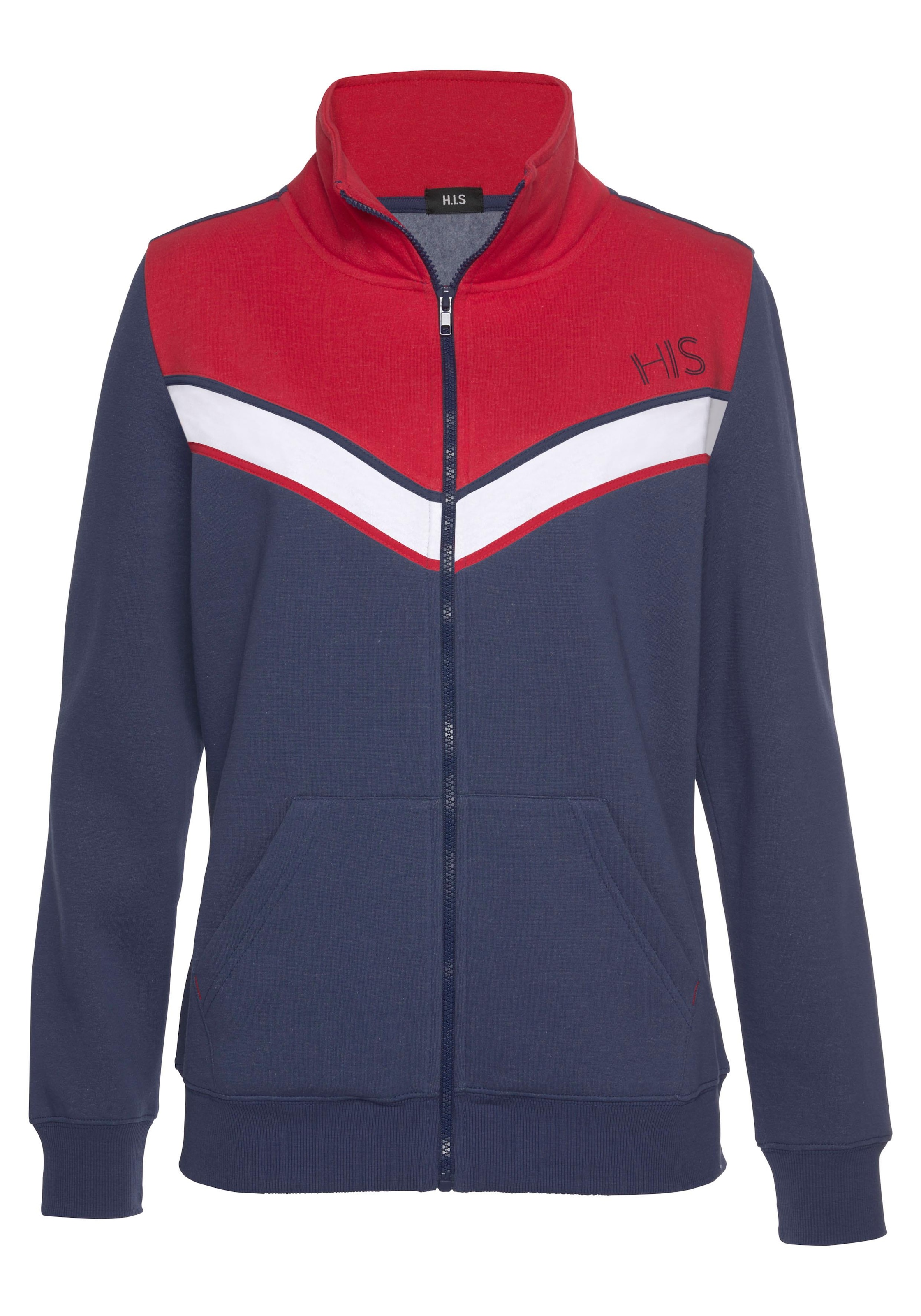 online OTTO bei H.I.S mit Kontraststreifen Sweatjacke,