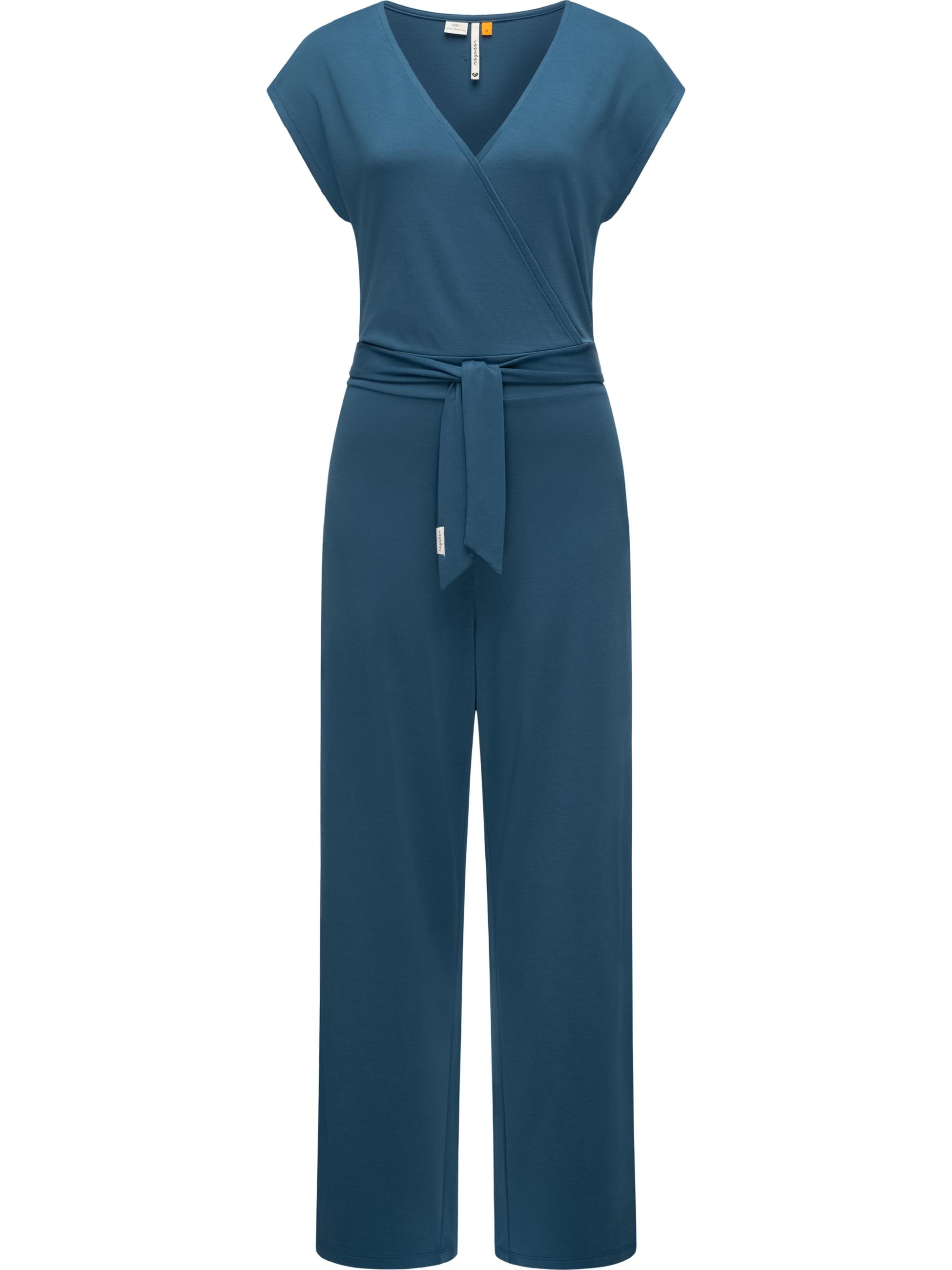 Jumpsuit »Jumpsuit Goldea«, Langer Damen Overall mit Bindegürtel