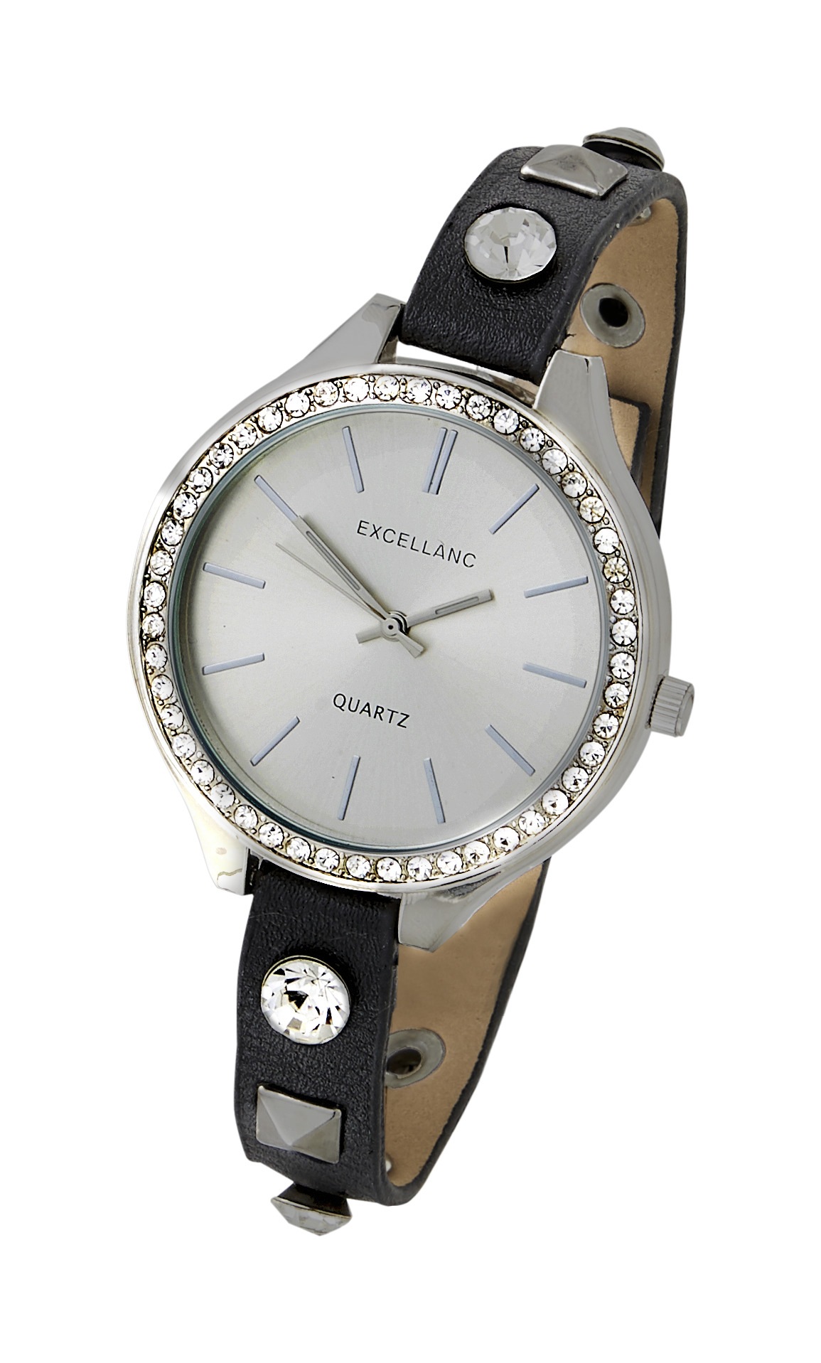 Armbanduhr mit Glassteinen