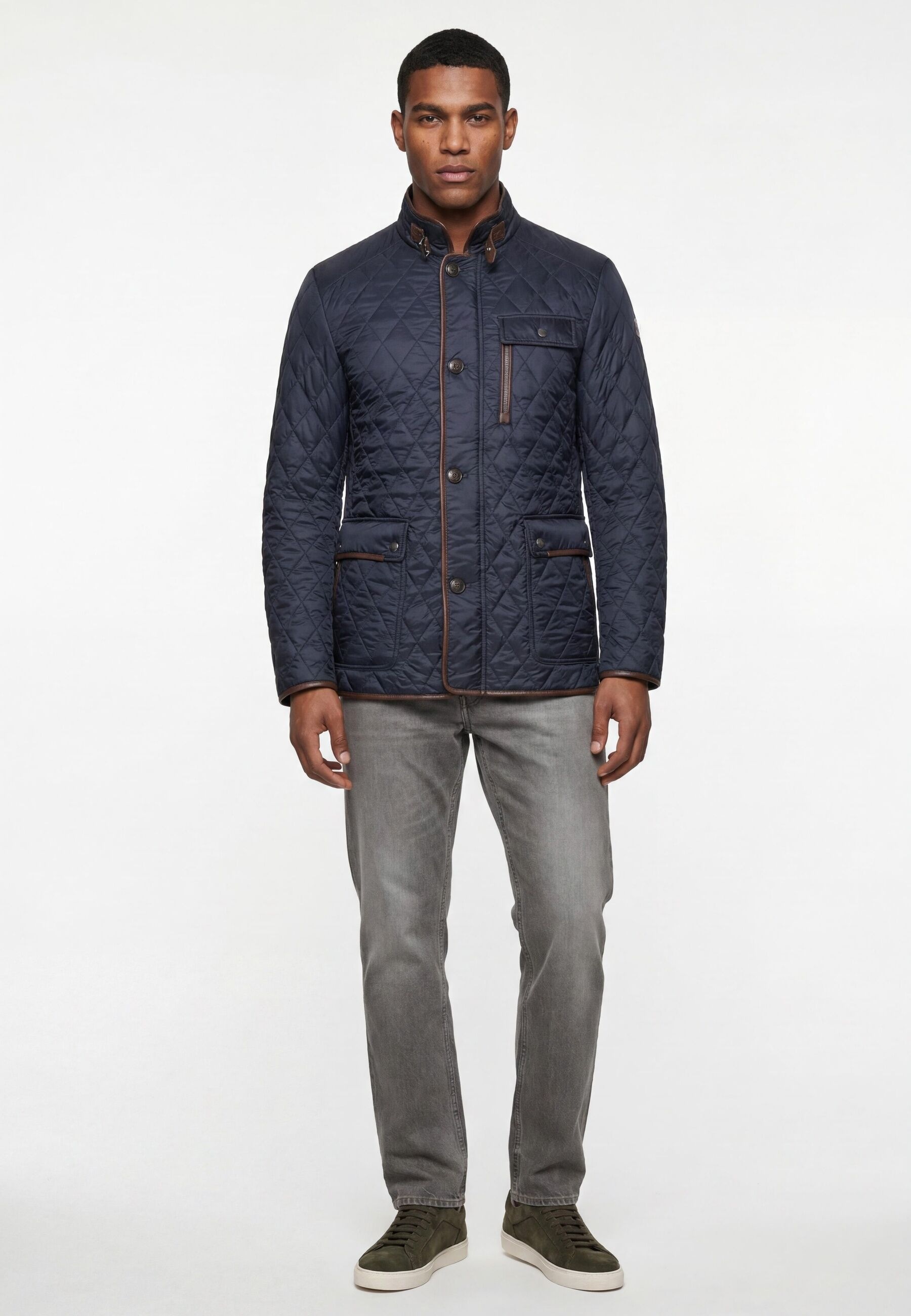 Milestone Steppjacke »MSLeonido« ohne Kapuze Stehkragen mit Riegel