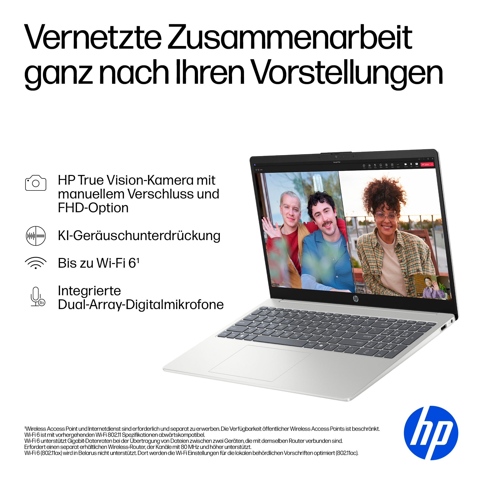 HP Notebook »15-fd0022ng« 39,6 cm / 15,6 ″ Intel N-Reihe Intel Graphics 512 GB SSD